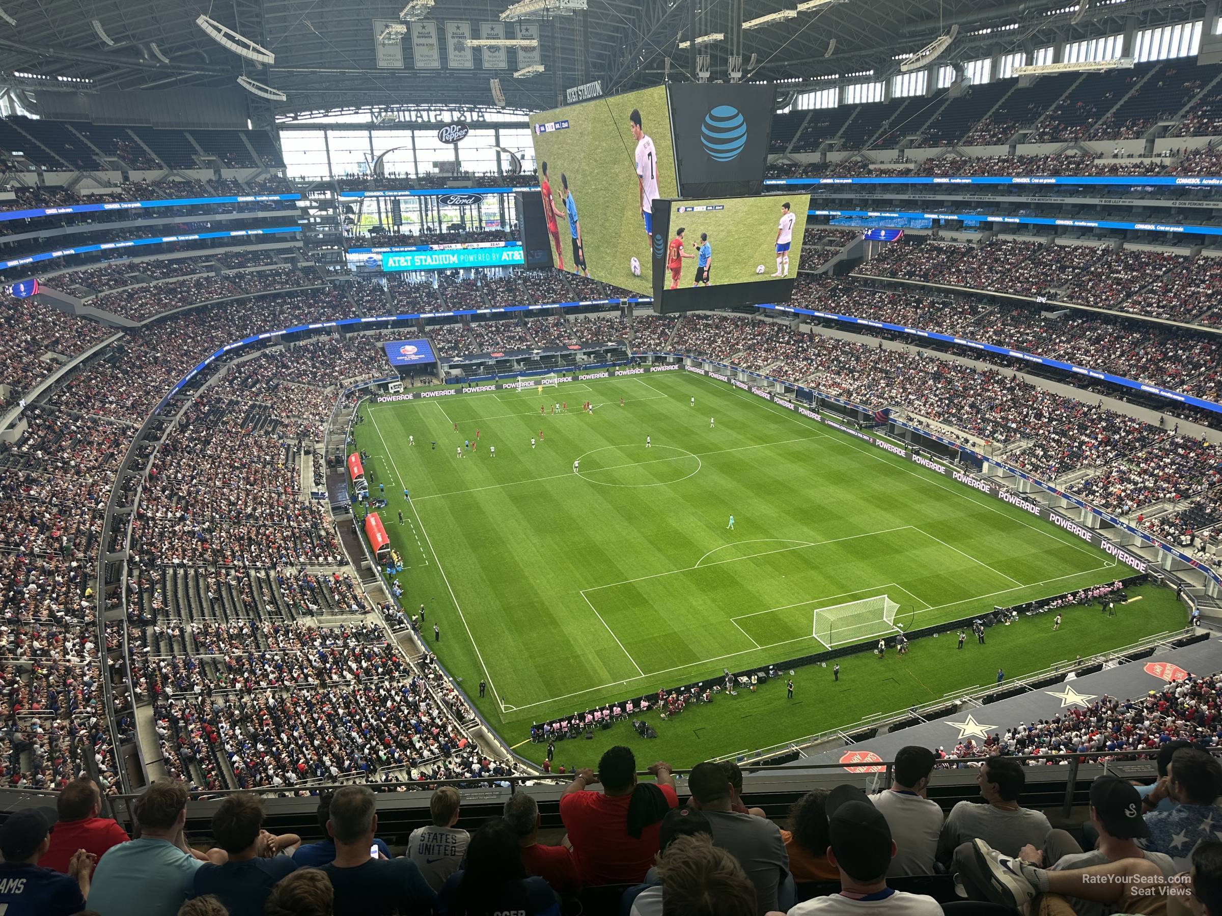 section 432, row 7 seat view  for soccer - at&t stadium (cowboys stadium)