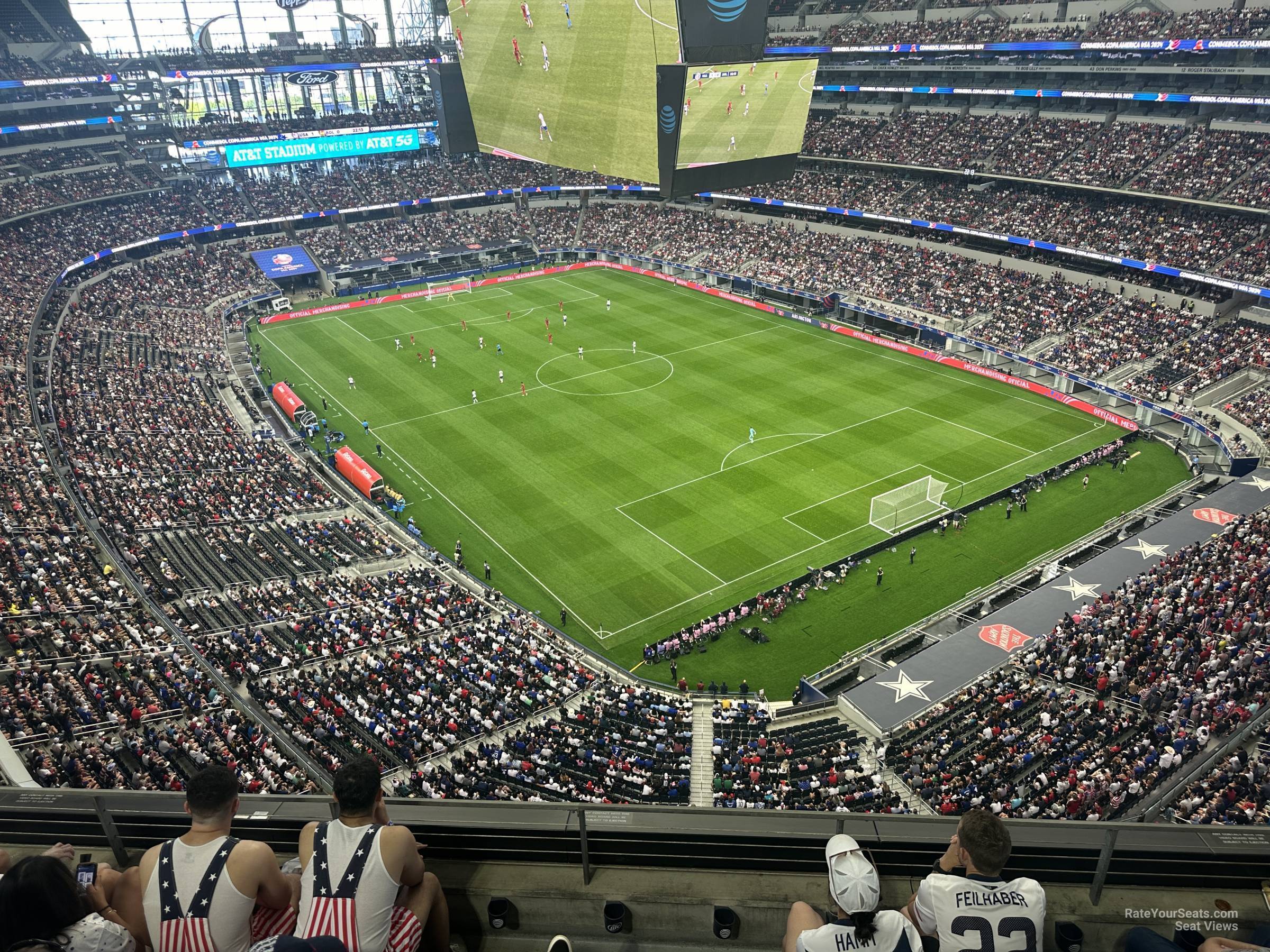 section 434, row 6 seat view  for soccer - at&t stadium (cowboys stadium)