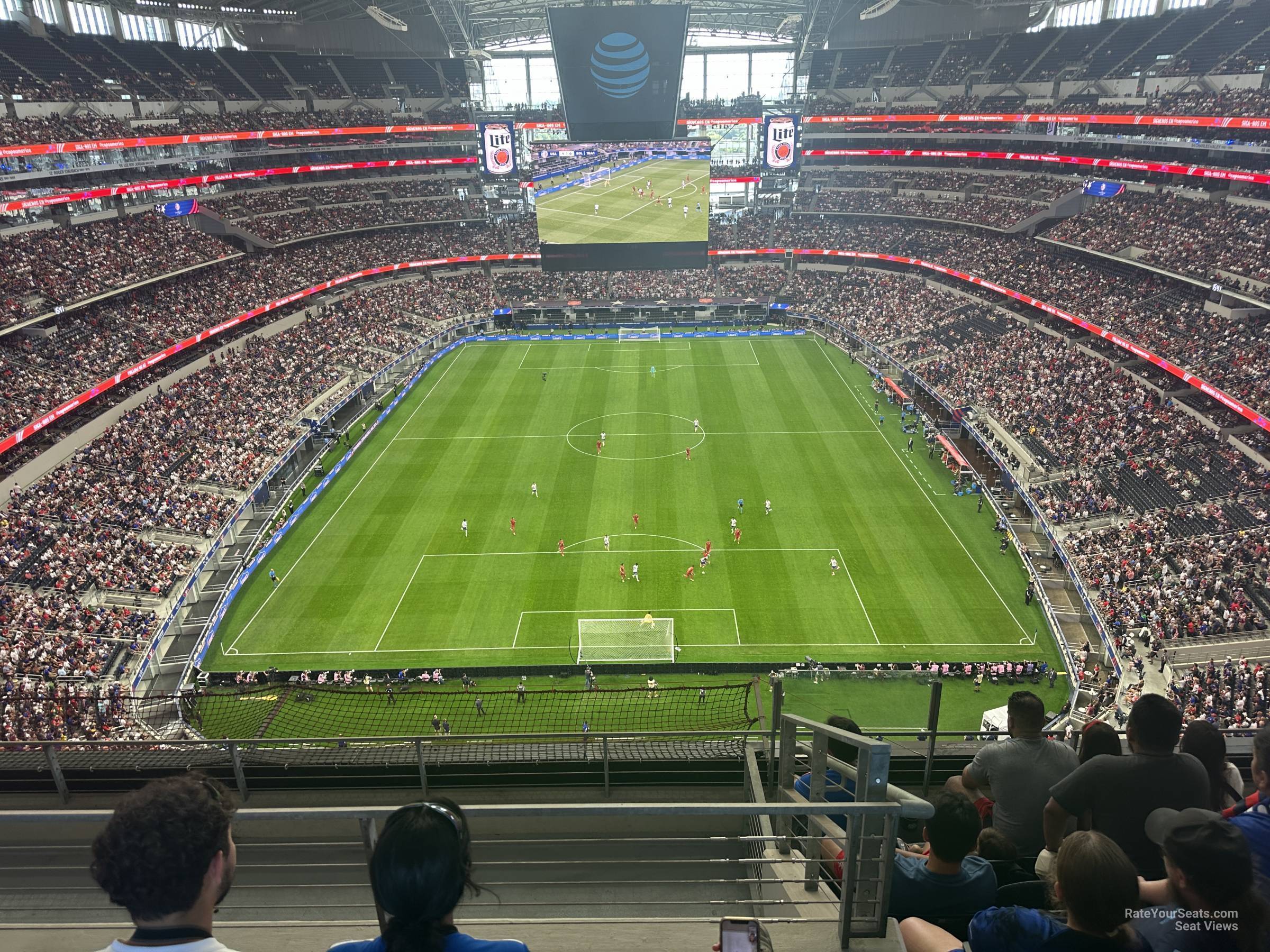 section 457, row 5 seat view  for soccer - at&t stadium (cowboys stadium)