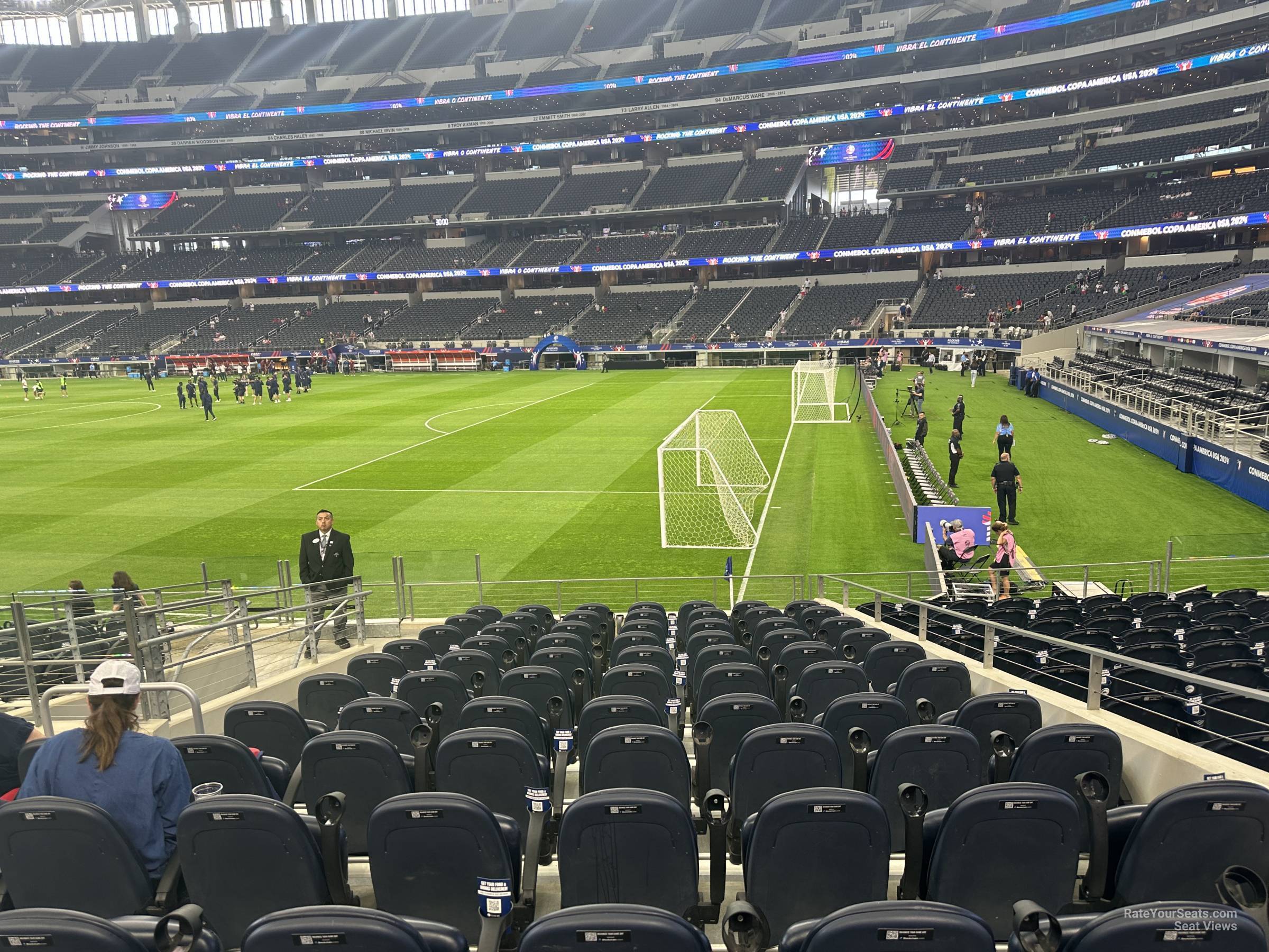 section c106, row 13 seat view  for soccer - at&t stadium (cowboys stadium)