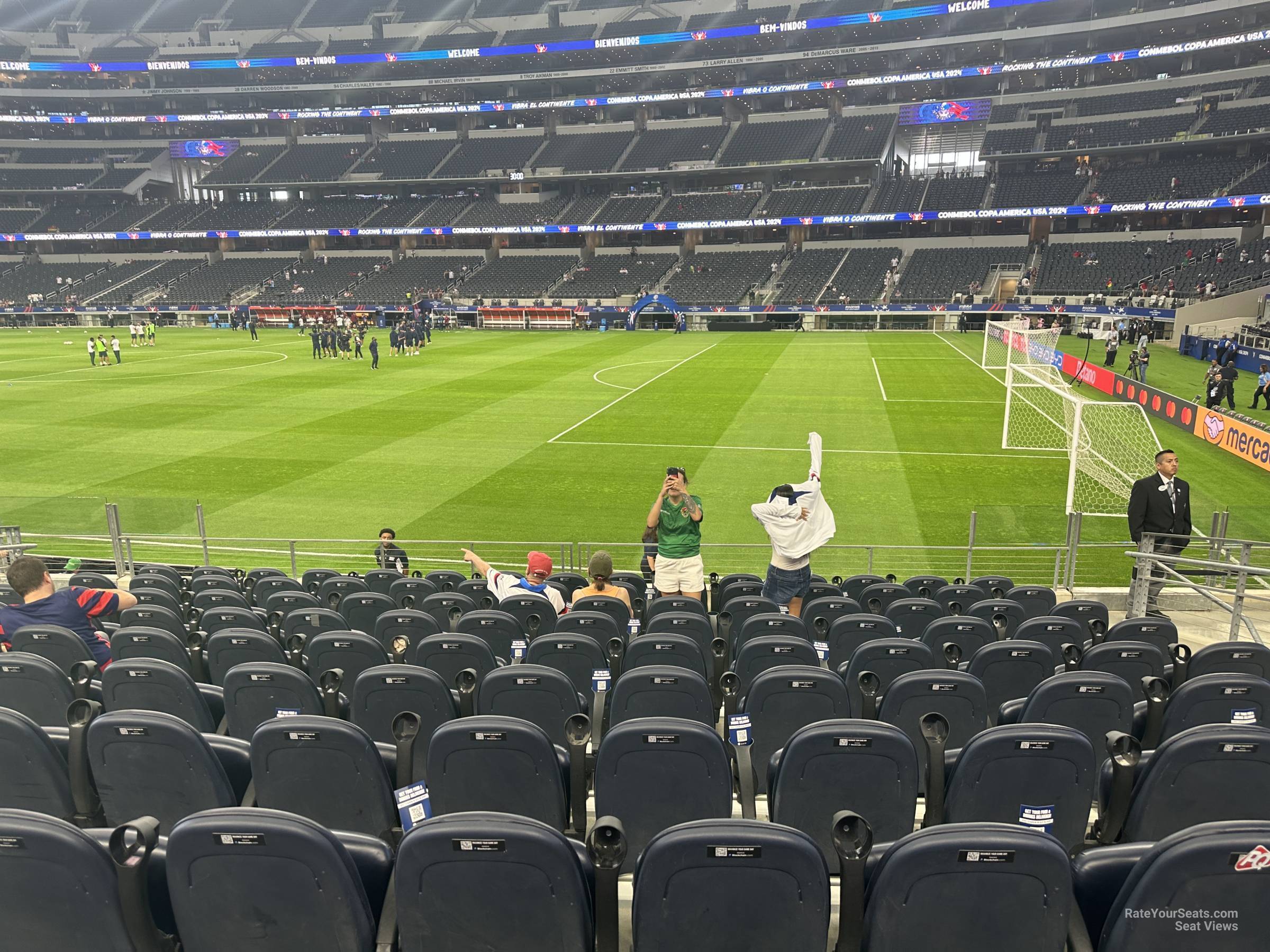 section c107, row 11 seat view  for soccer - at&t stadium (cowboys stadium)