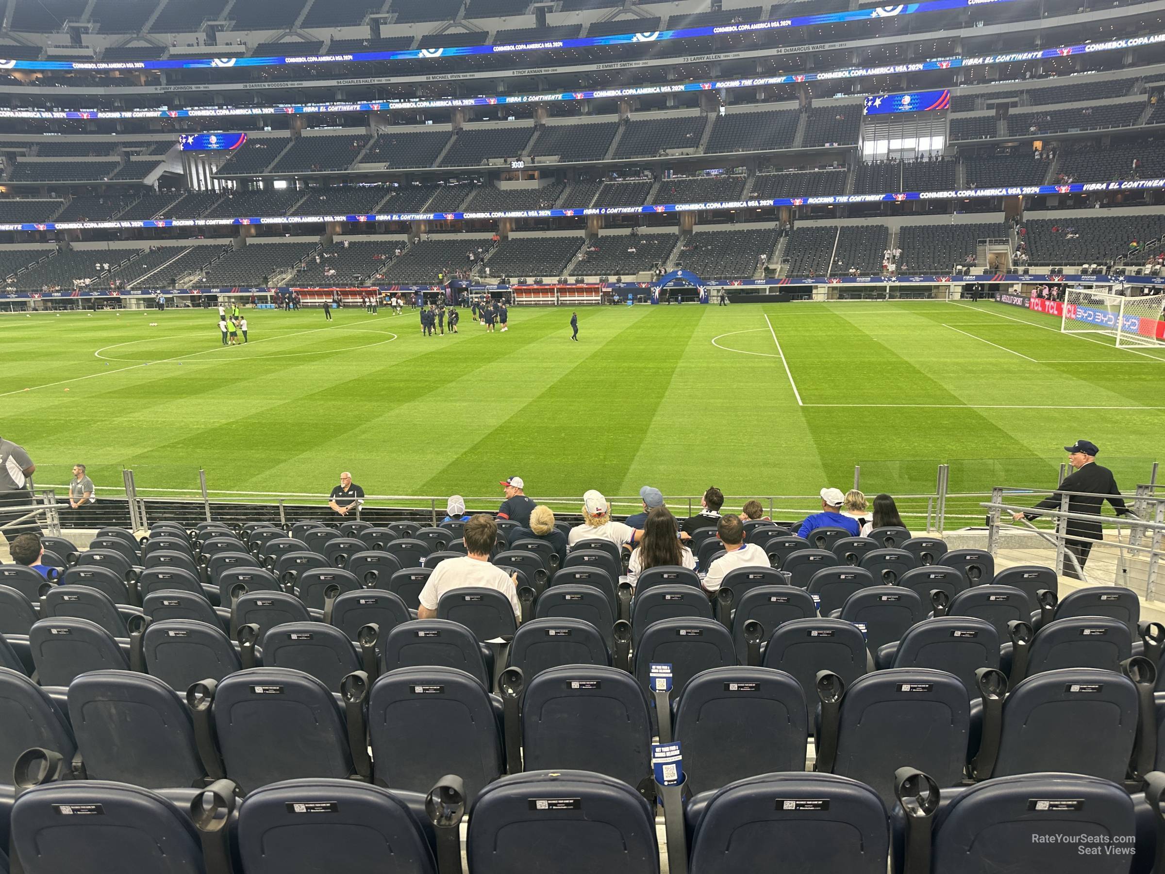 section c108, row 11 seat view  for soccer - at&t stadium (cowboys stadium)