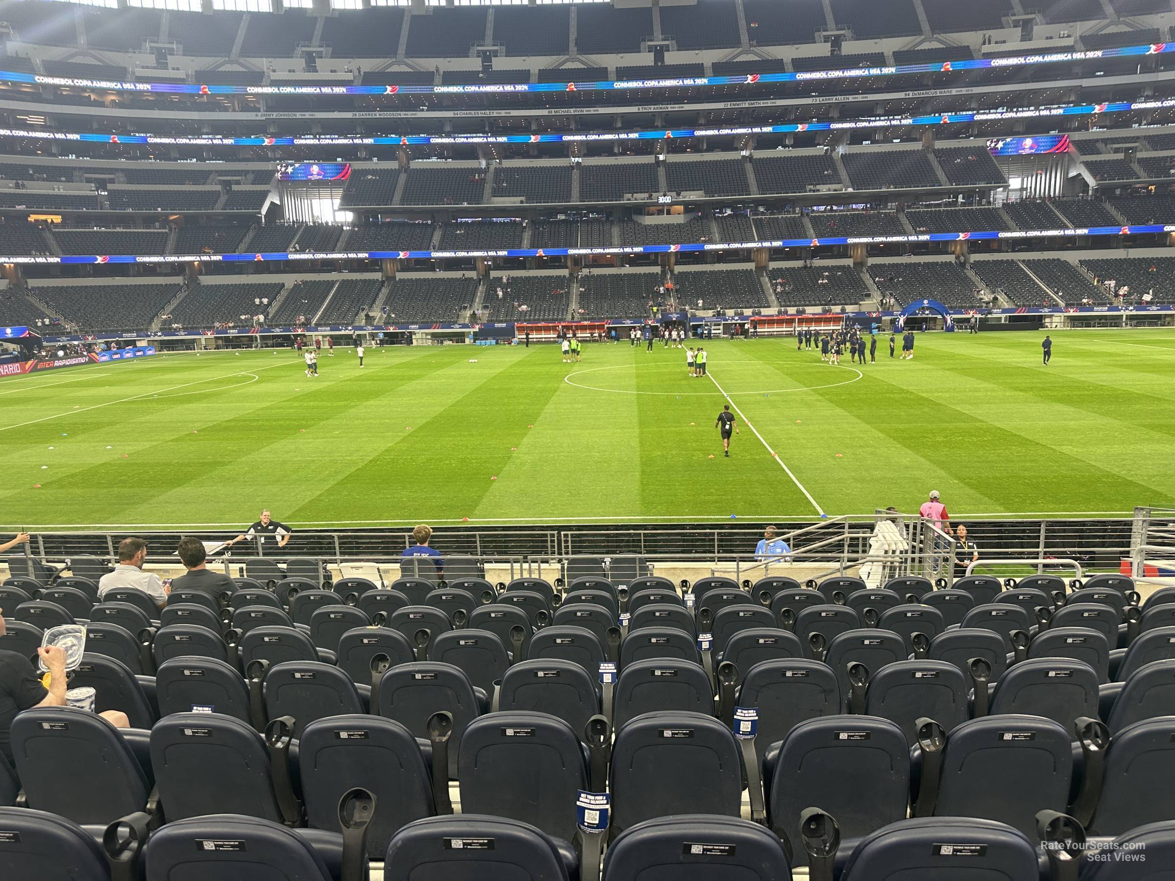 section c111, row 12 seat view  for soccer - at&t stadium (cowboys stadium)