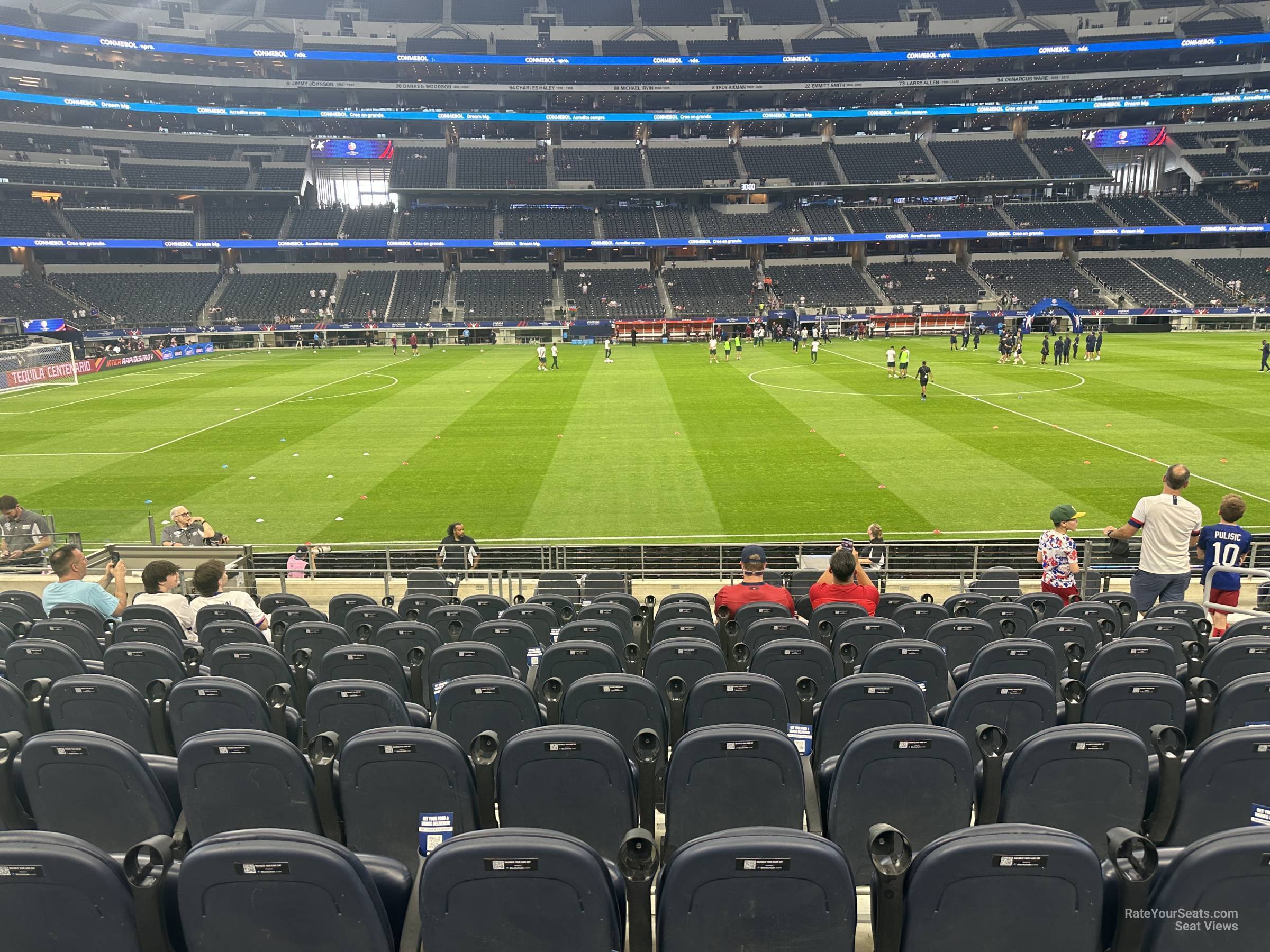 section c112, row 12 seat view  for soccer - at&t stadium (cowboys stadium)