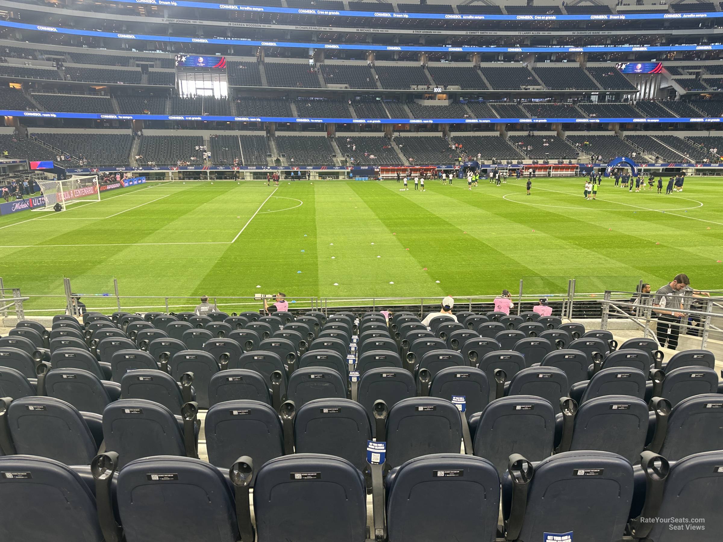 section c113, row 12 seat view  for soccer - at&t stadium (cowboys stadium)