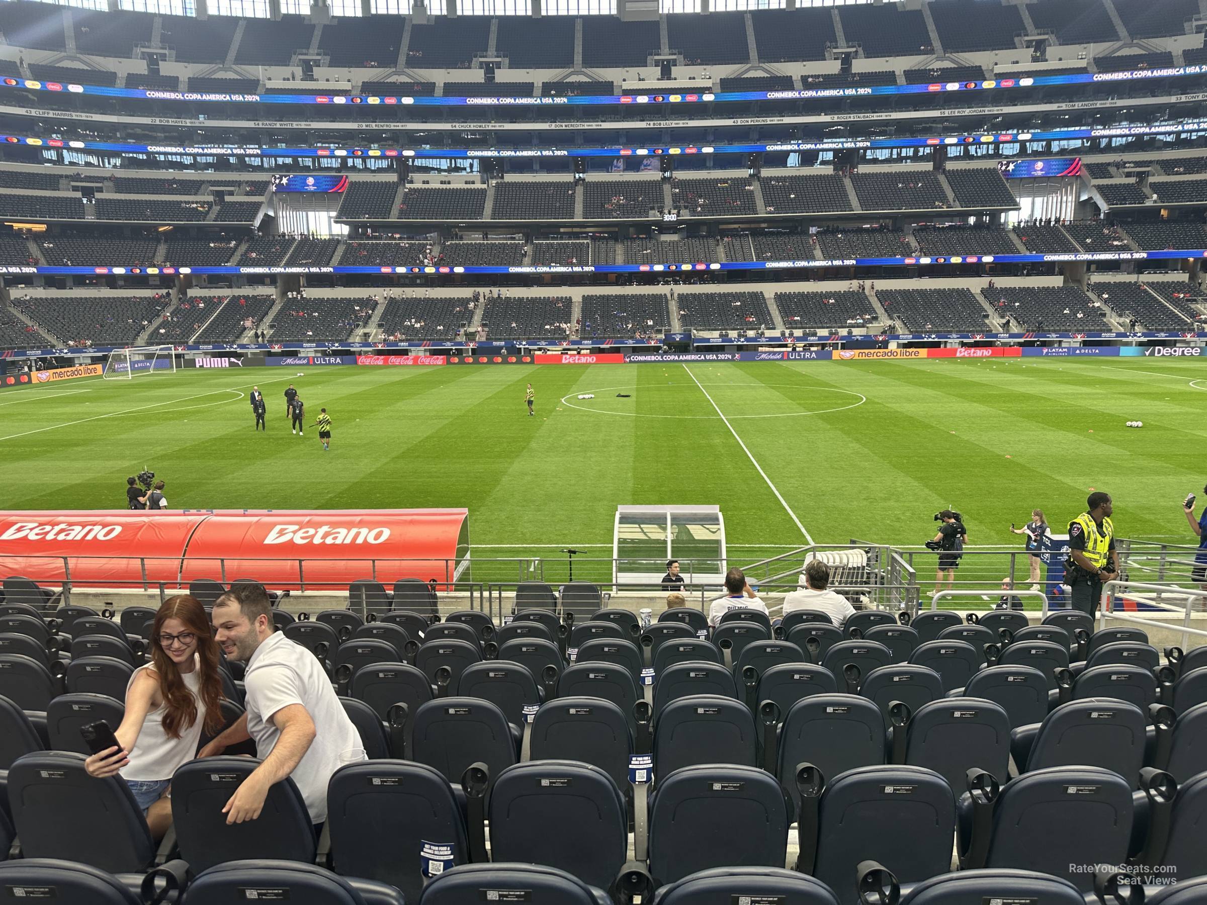 section c136, row 14 seat view  for soccer - at&t stadium (cowboys stadium)