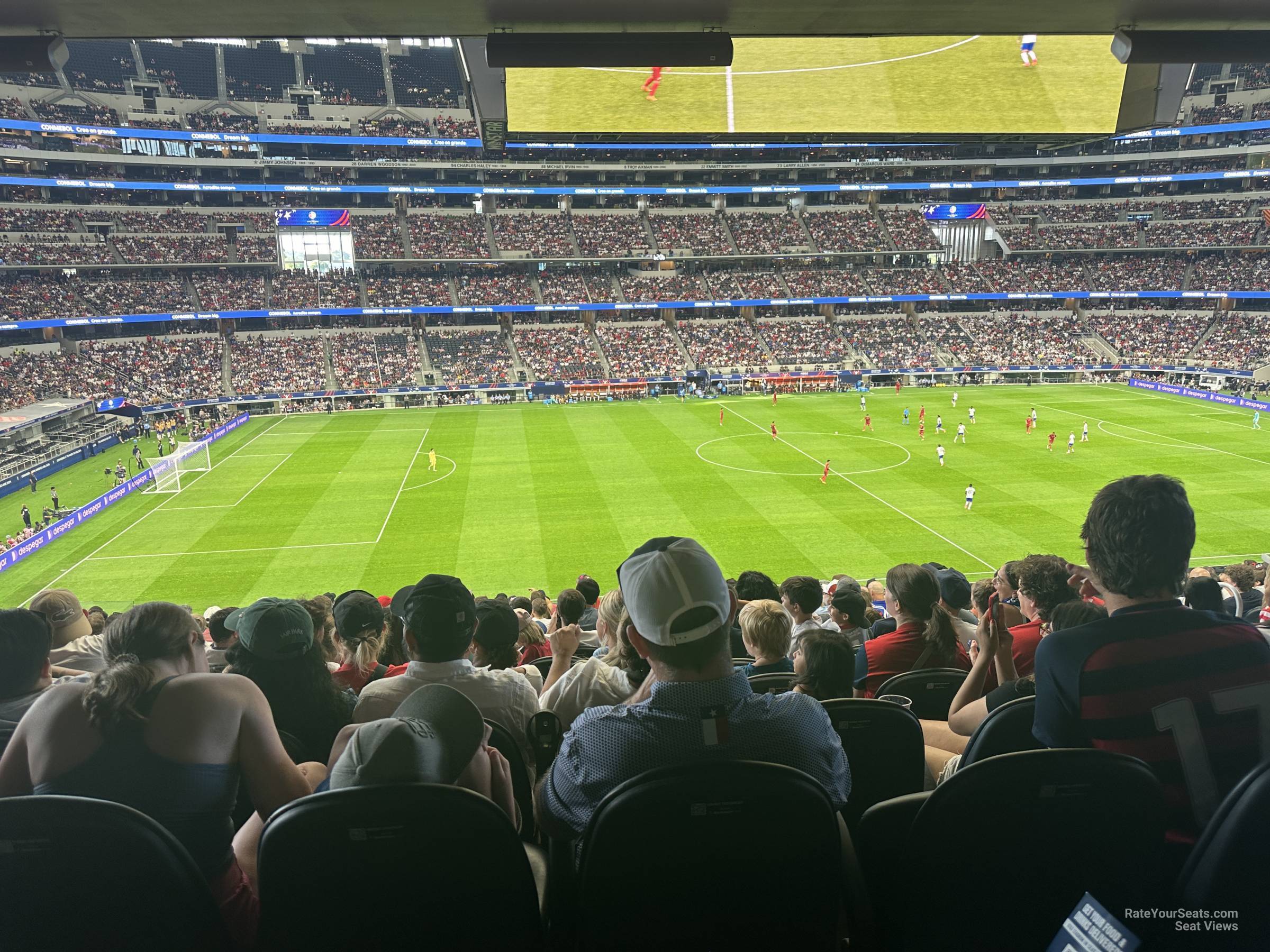 section c212, row 15 seat view  for soccer - at&t stadium (cowboys stadium)