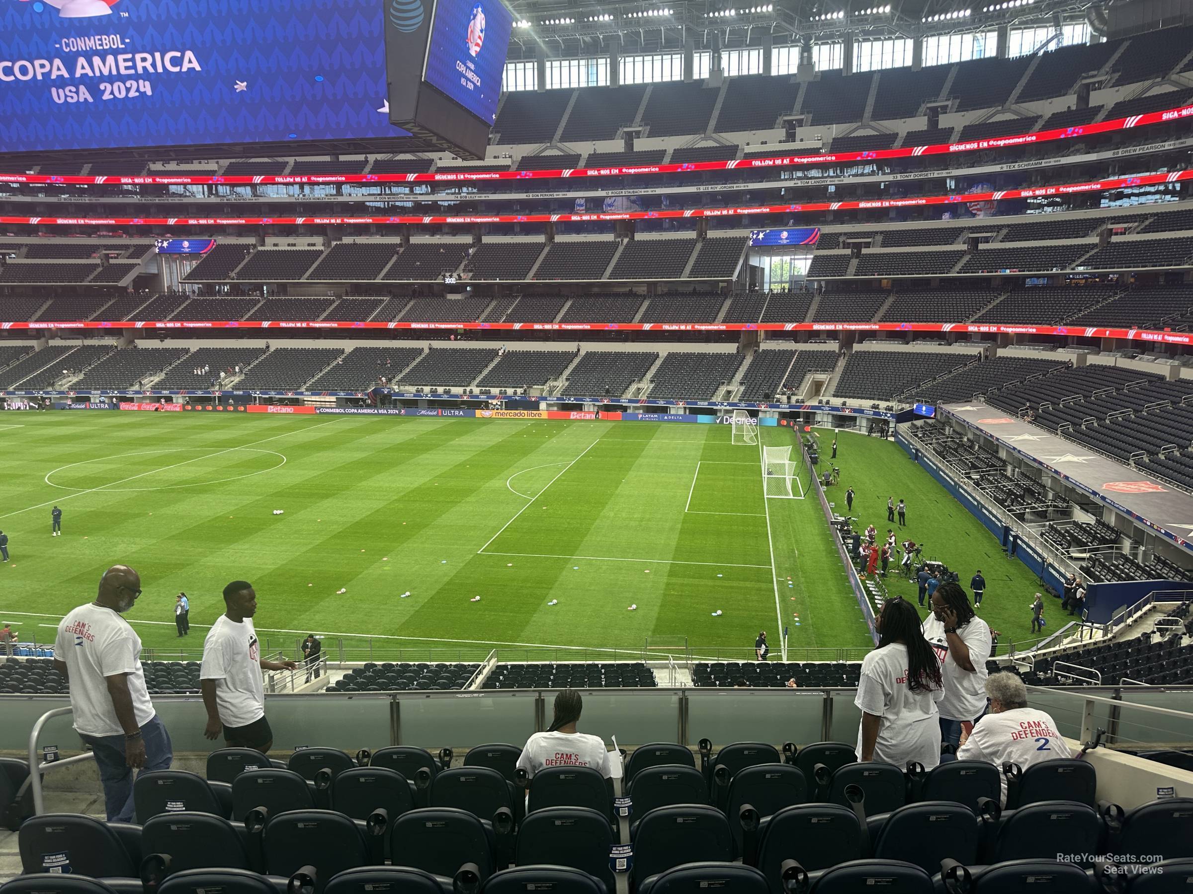 section c231, row 8 seat view  for soccer - at&t stadium (cowboys stadium)