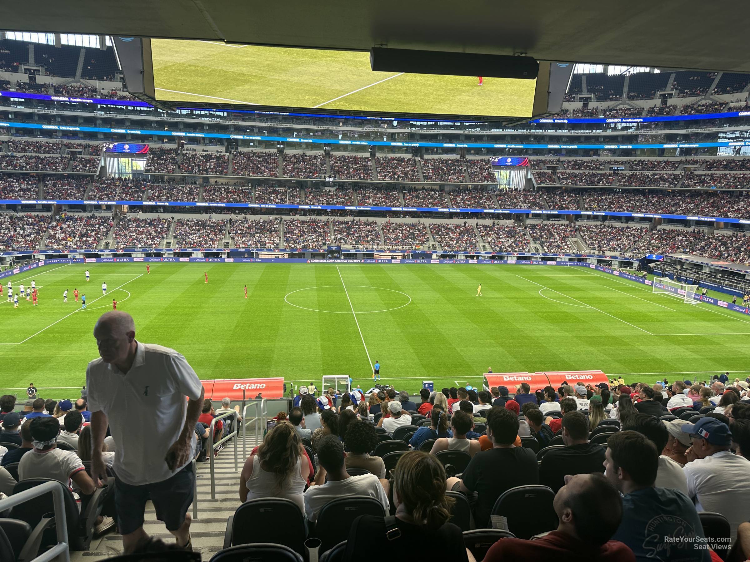 section c235, row 14 seat view  for soccer - at&t stadium (cowboys stadium)