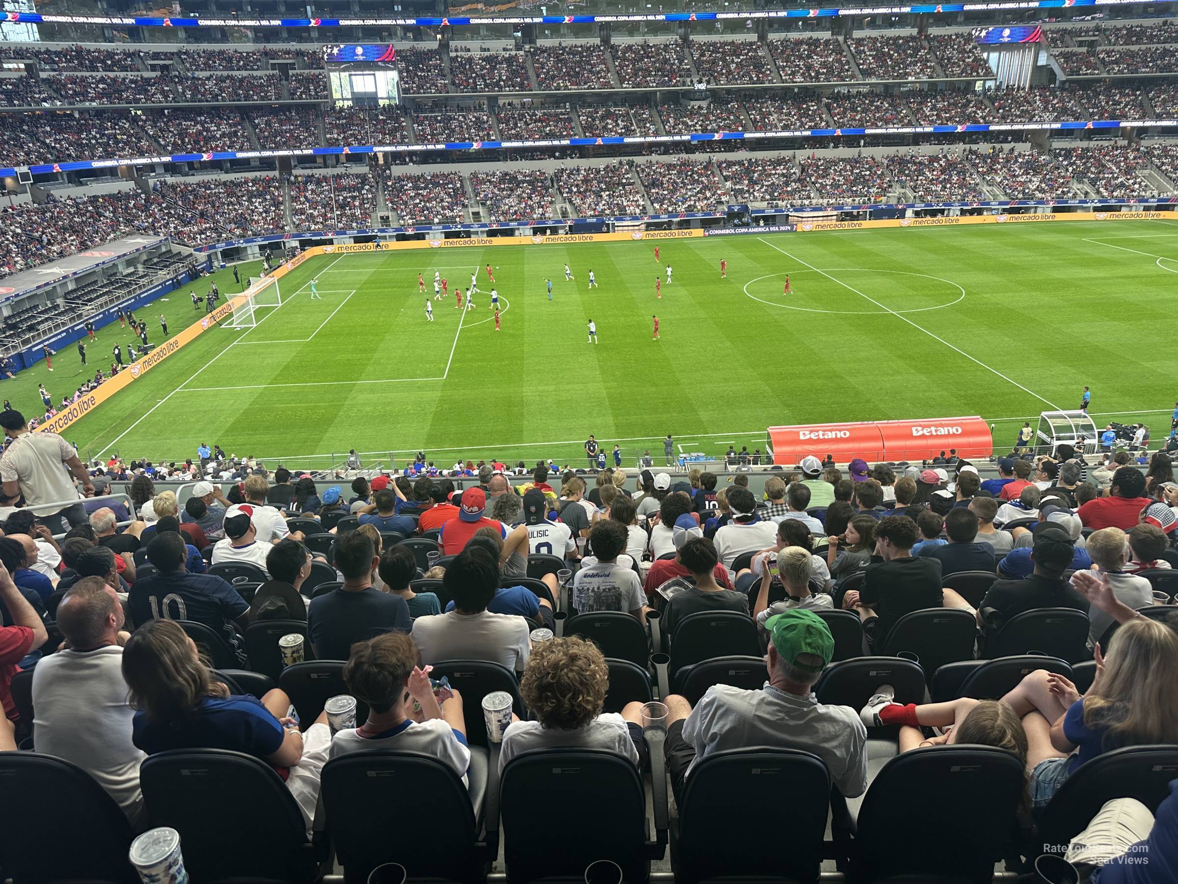 section c237, row 14 seat view  for soccer - at&t stadium (cowboys stadium)