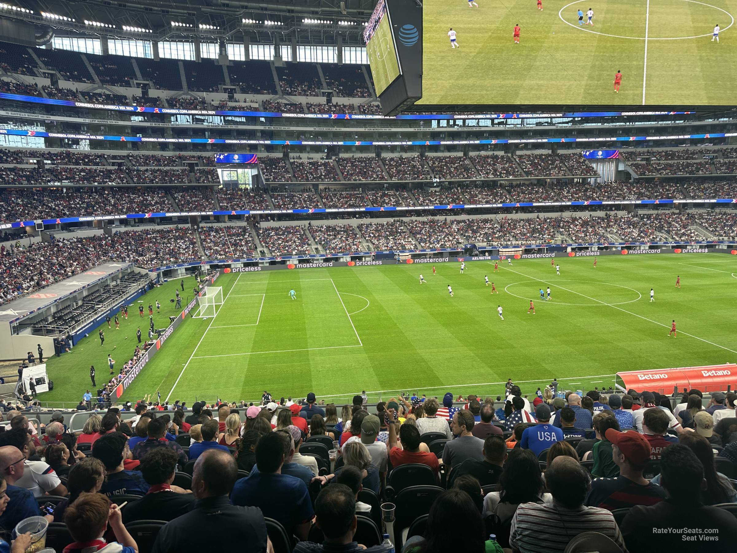 section c238, row 13 seat view  for soccer - at&t stadium (cowboys stadium)