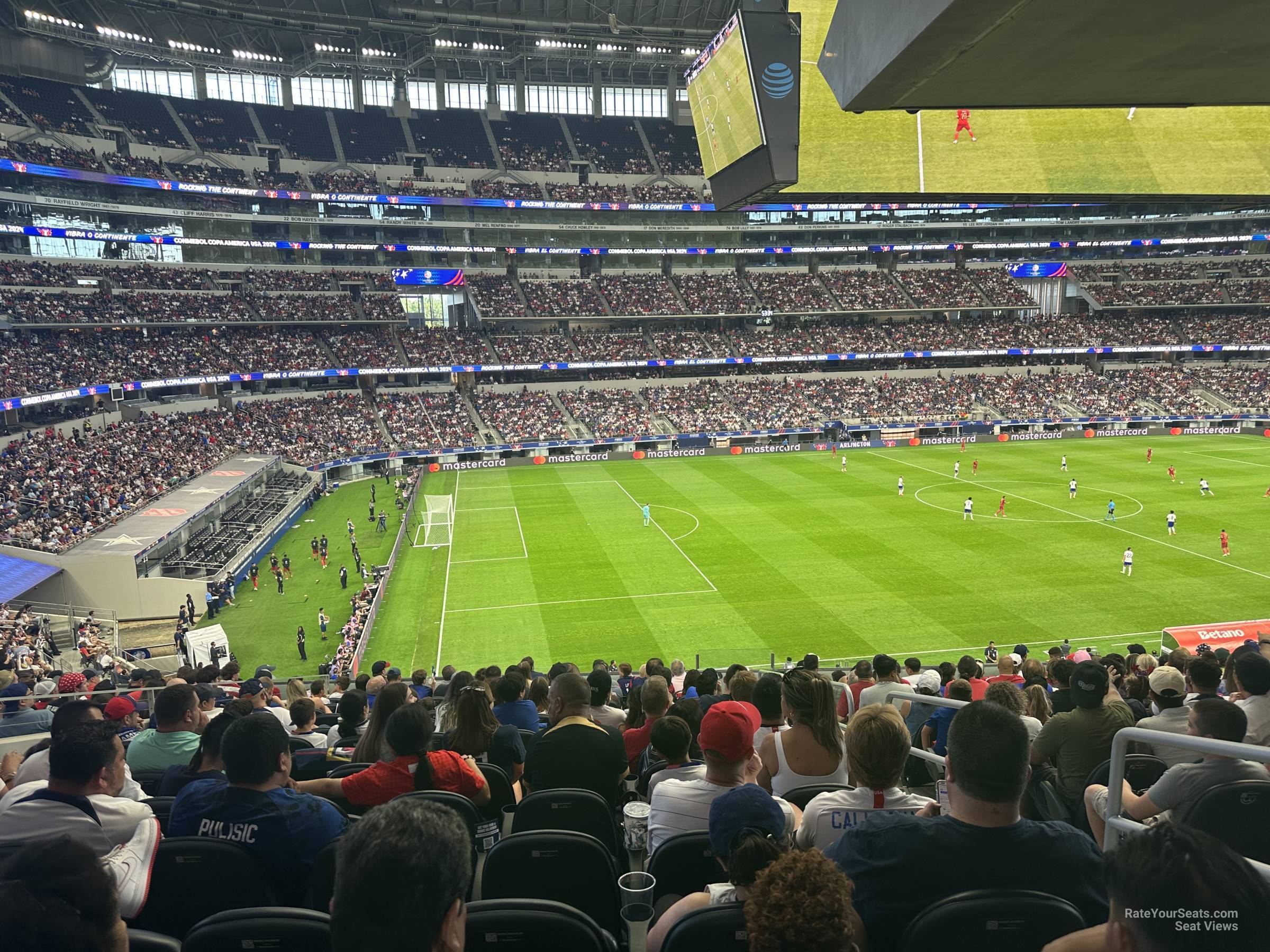 section c239, row 14 seat view  for soccer - at&t stadium (cowboys stadium)