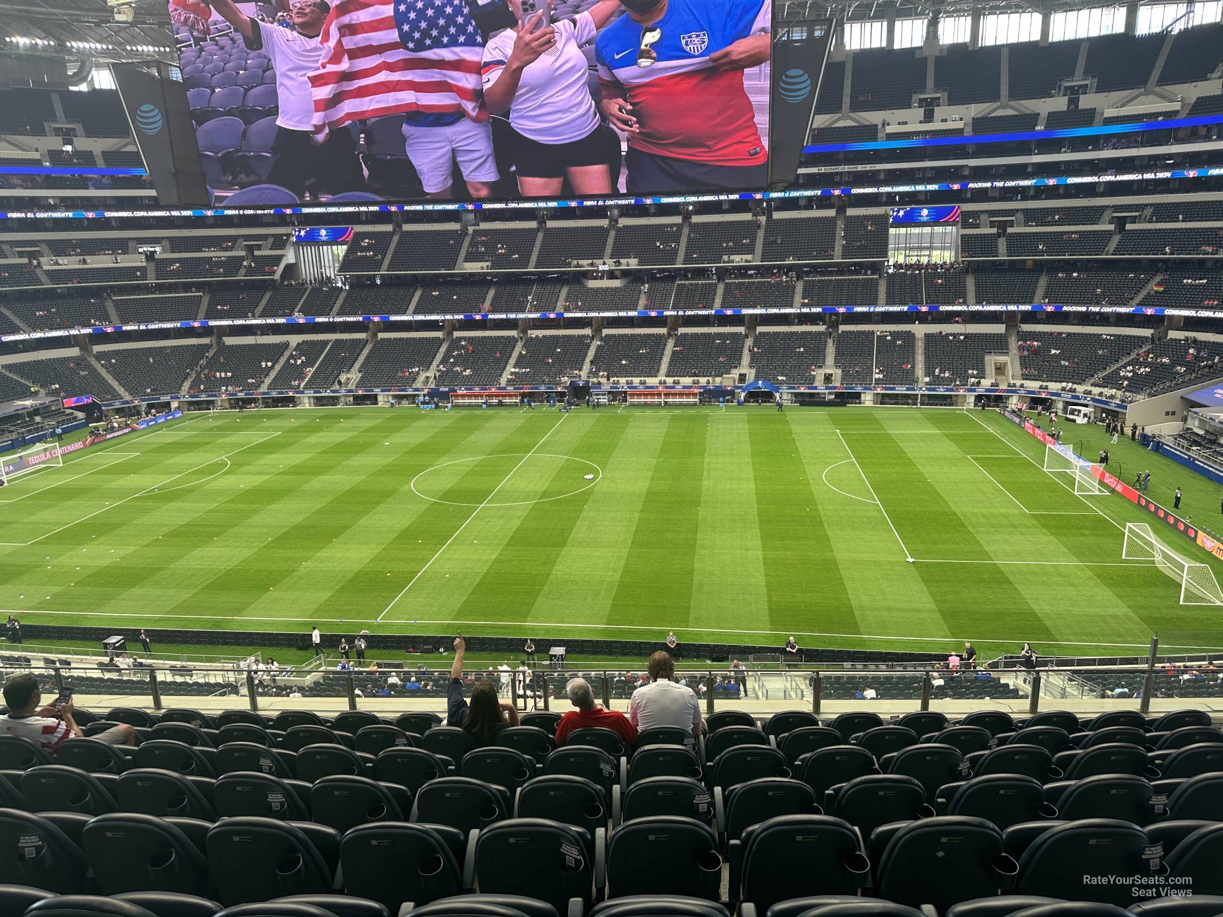section c309, row 9 seat view  for soccer - at&t stadium (cowboys stadium)