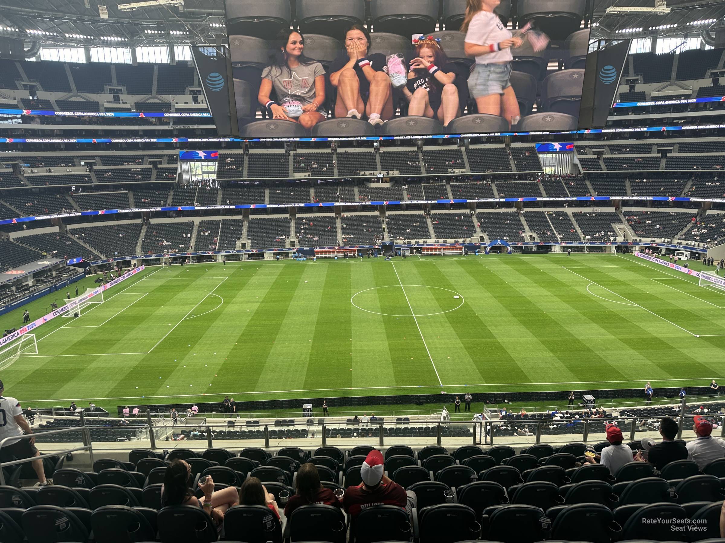 section c311, row 9 seat view  for soccer - at&t stadium (cowboys stadium)