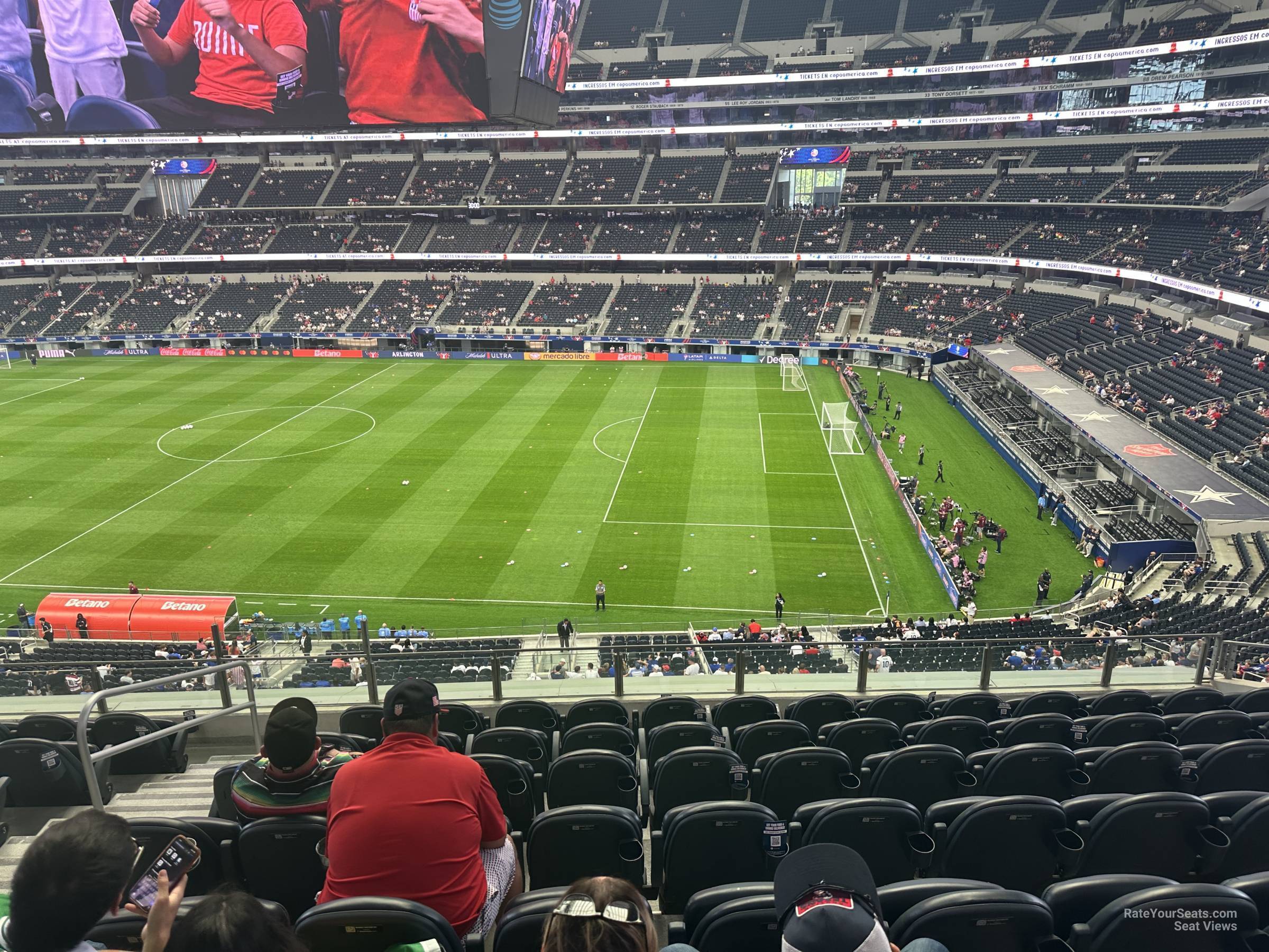 section c332, row 8 seat view  for soccer - at&t stadium (cowboys stadium)