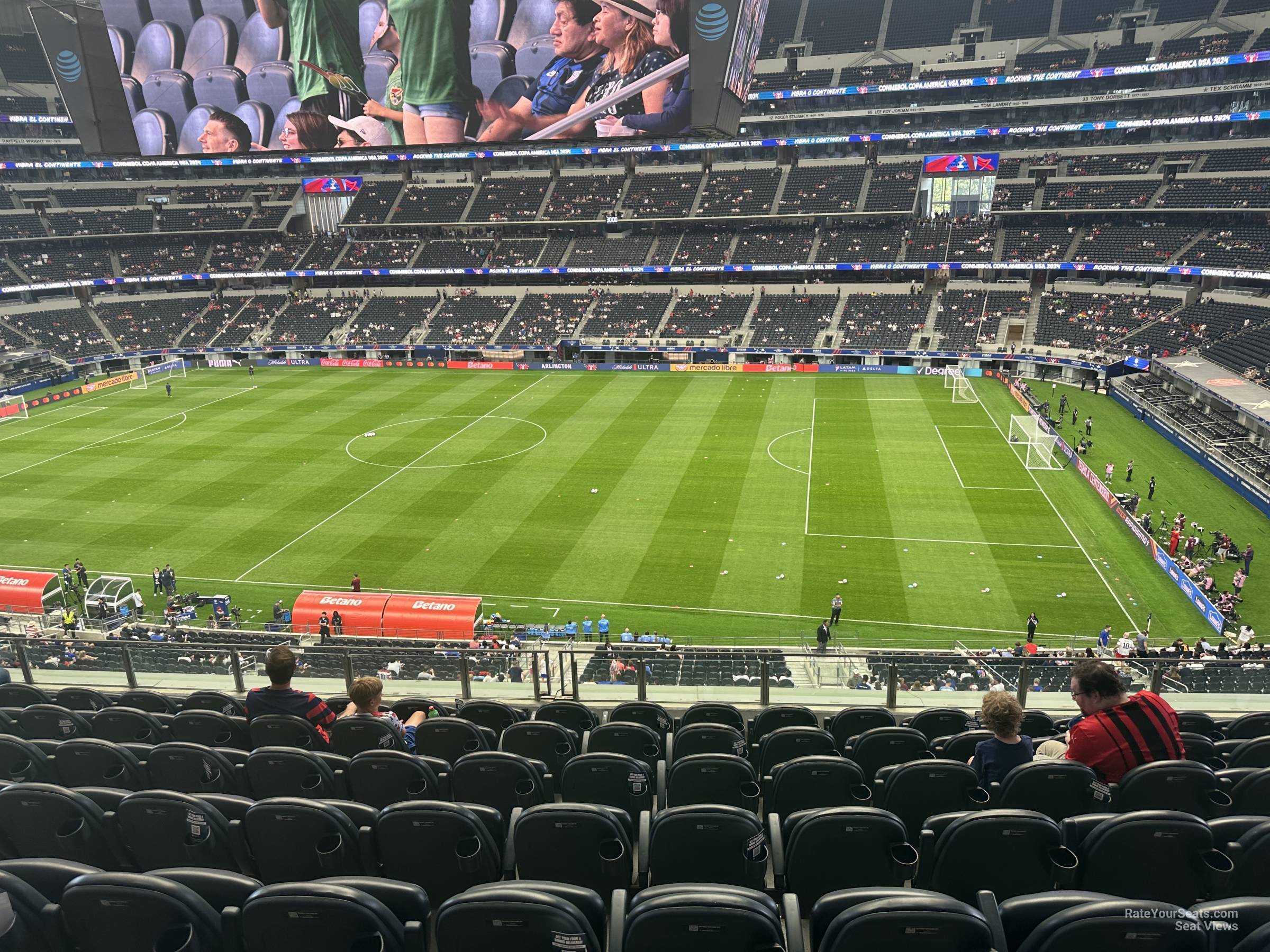 section c333, row 8 seat view  for soccer - at&t stadium (cowboys stadium)