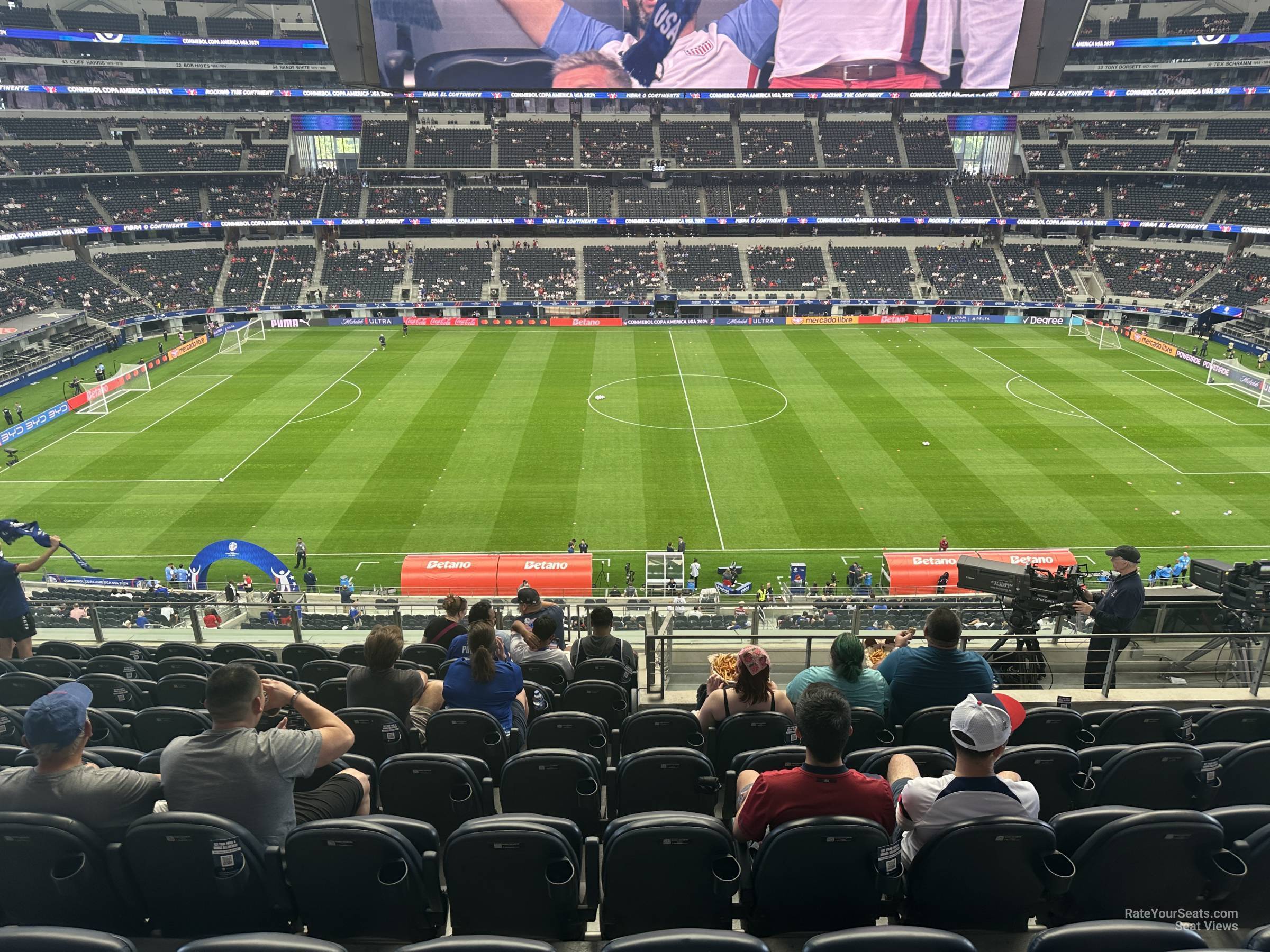 section c336, row 8 seat view  for soccer - at&t stadium (cowboys stadium)