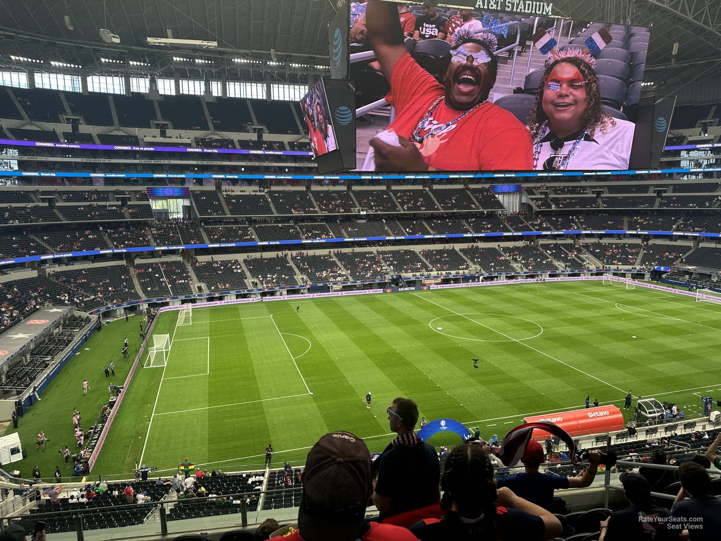 section c339, row 8 seat view  for soccer - at&t stadium (cowboys stadium)