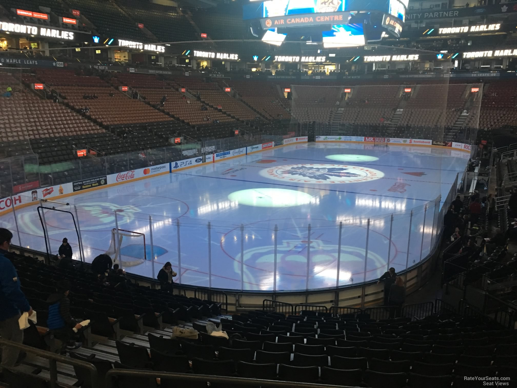 section 101, row 20 seat view  for hockey - scotiabank arena