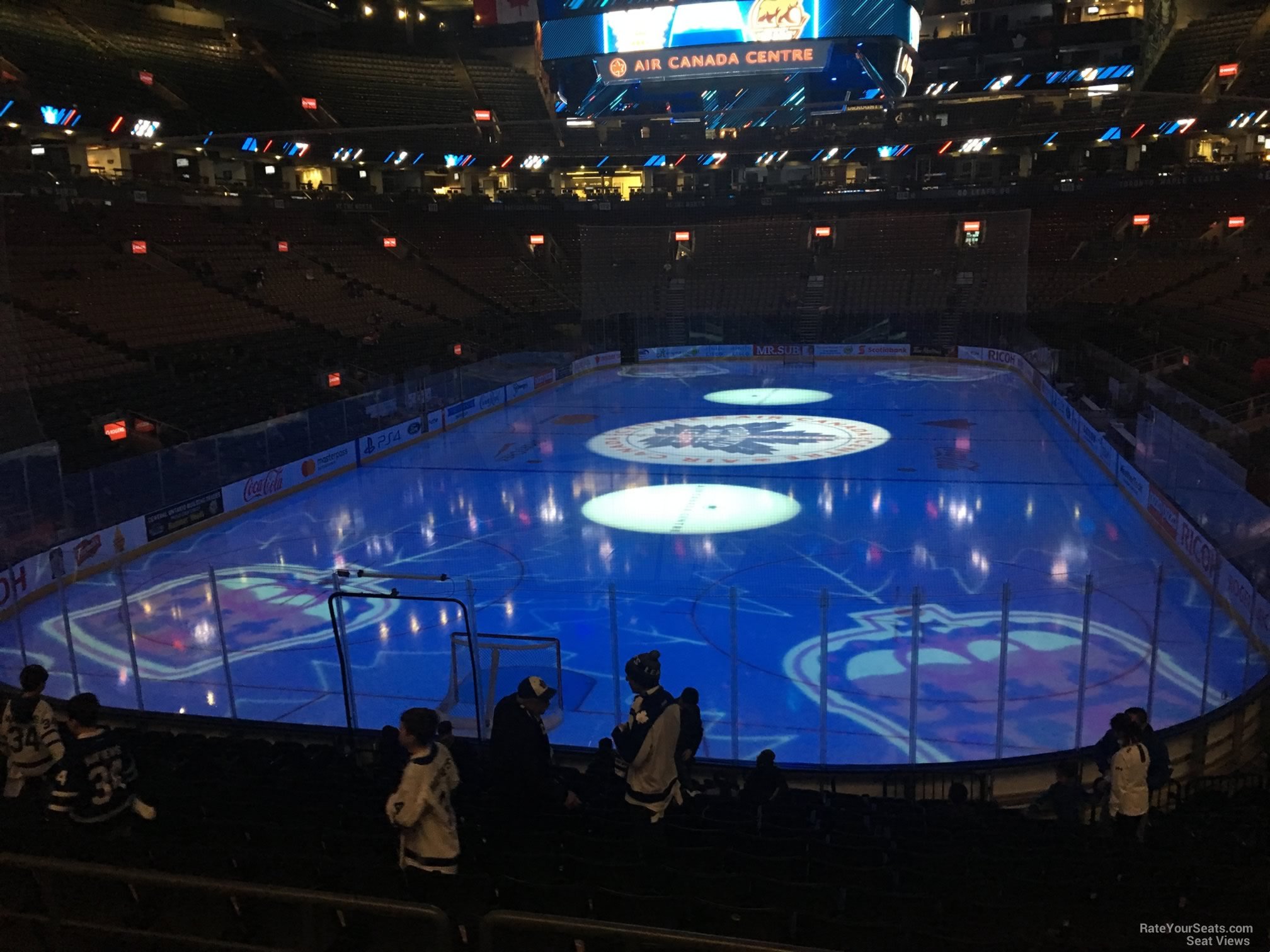 section 102, row 20 seat view  for hockey - scotiabank arena