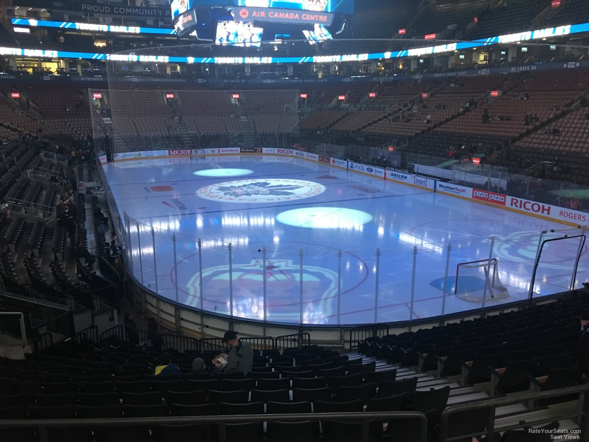 section 104, row 20 seat view  for hockey - scotiabank arena