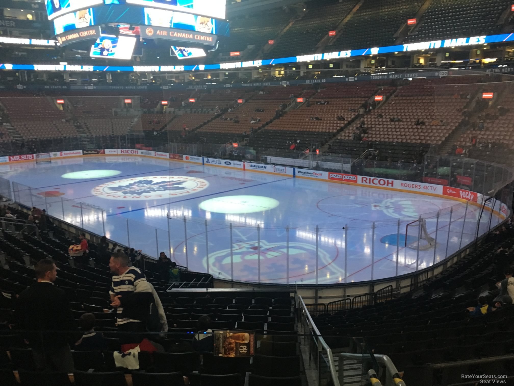 section 105, row 20 seat view  for hockey - scotiabank arena