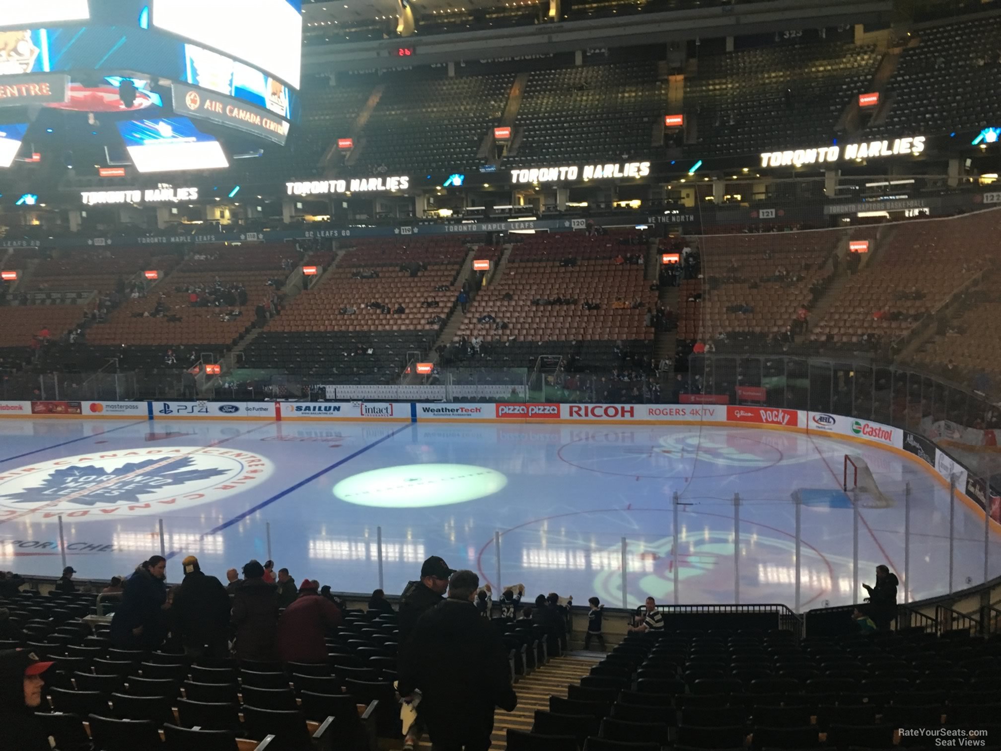section 106, row 20 seat view  for hockey - scotiabank arena