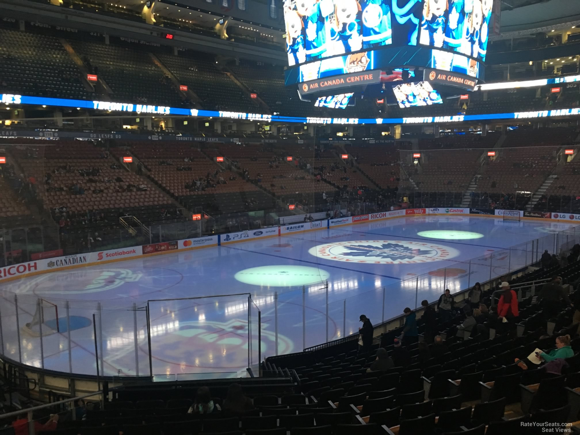 section 111, row 20 seat view  for hockey - scotiabank arena