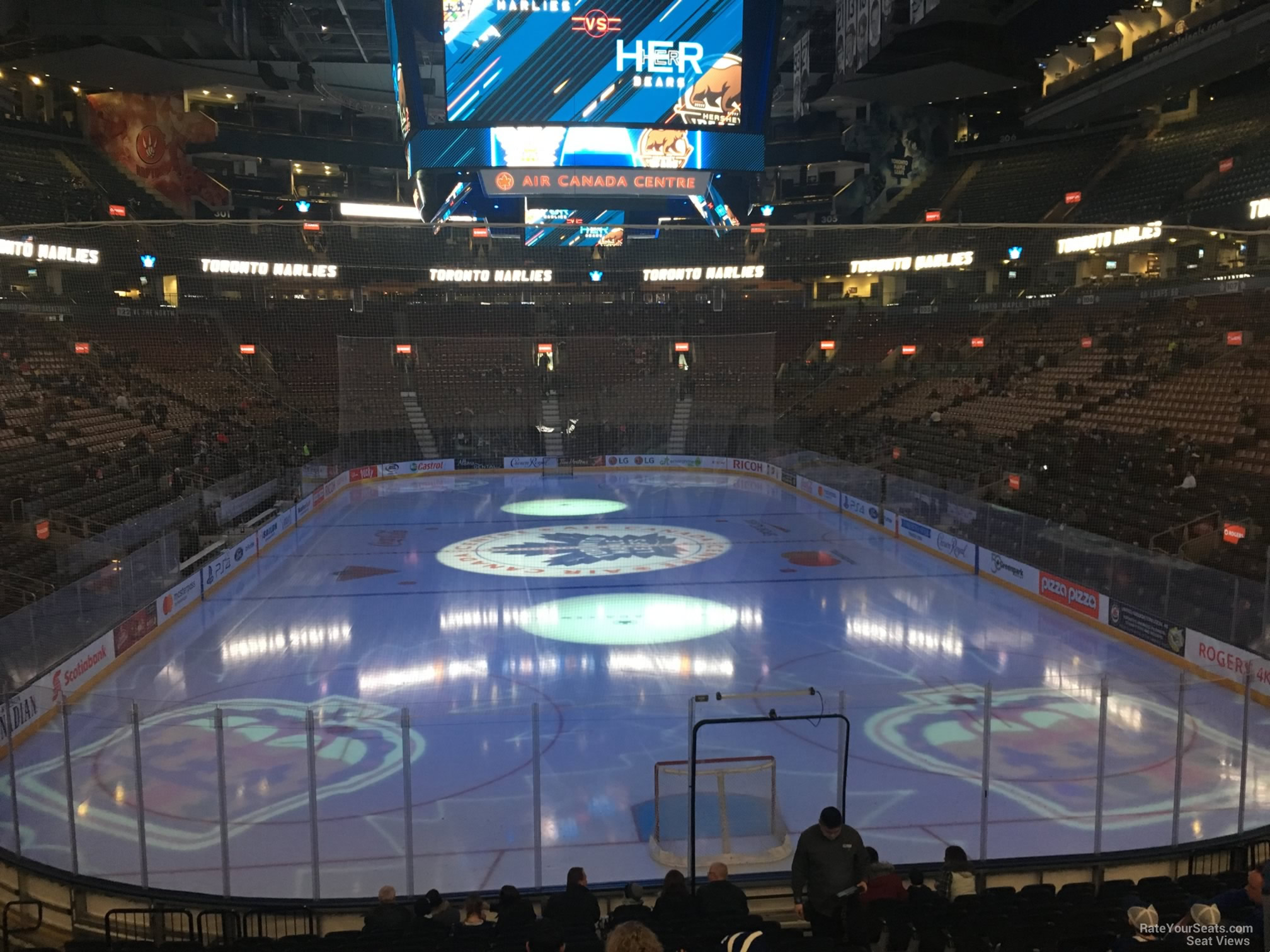 section 114, row 20 seat view  for hockey - scotiabank arena