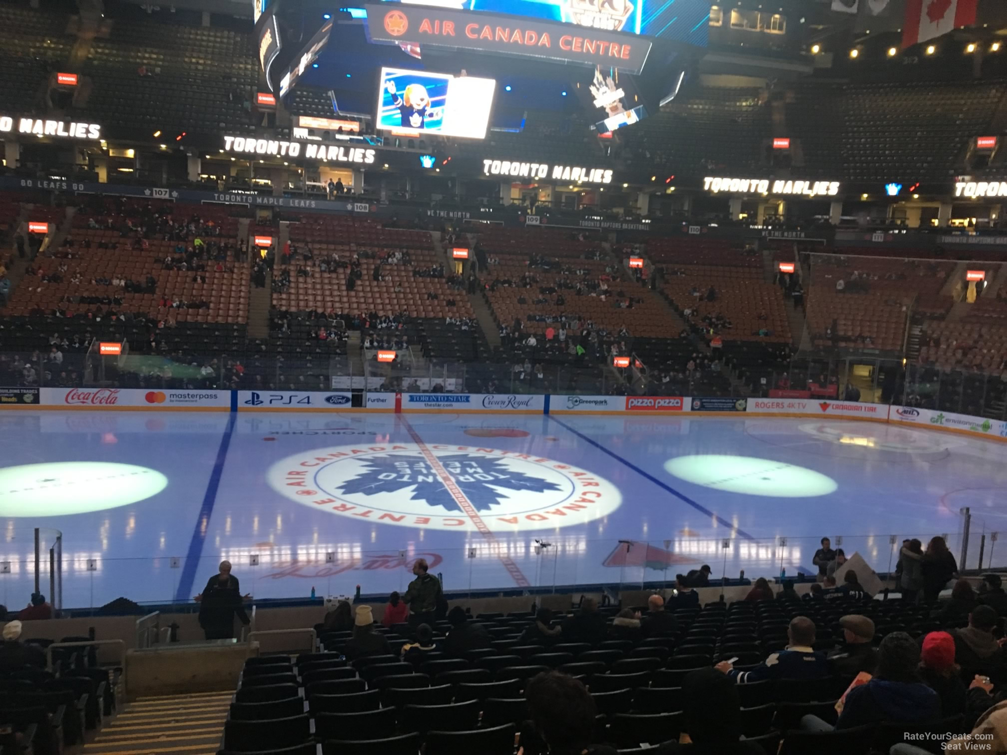 section 119, row 20 seat view  for hockey - scotiabank arena