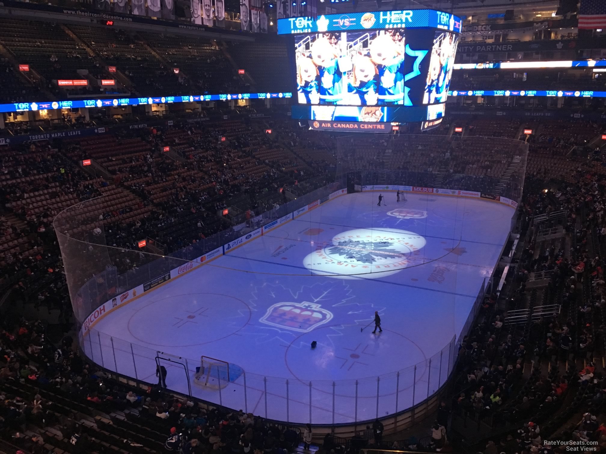section 302, row 3 seat view  for hockey - scotiabank arena