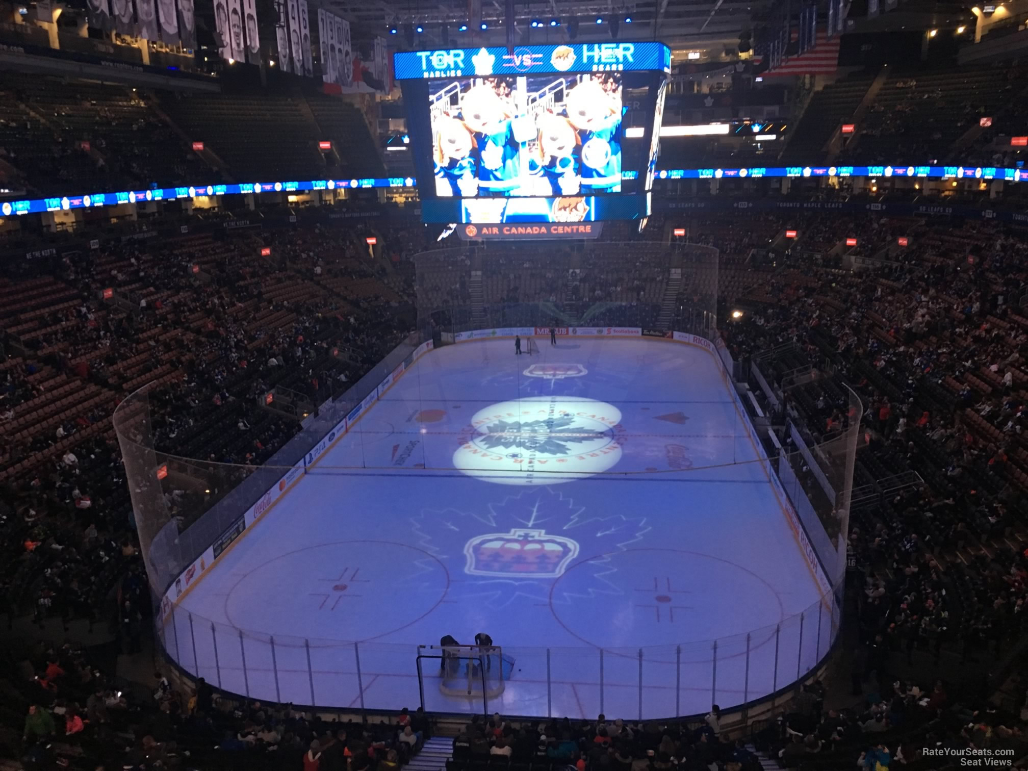 section 303, row 3 seat view  for hockey - scotiabank arena