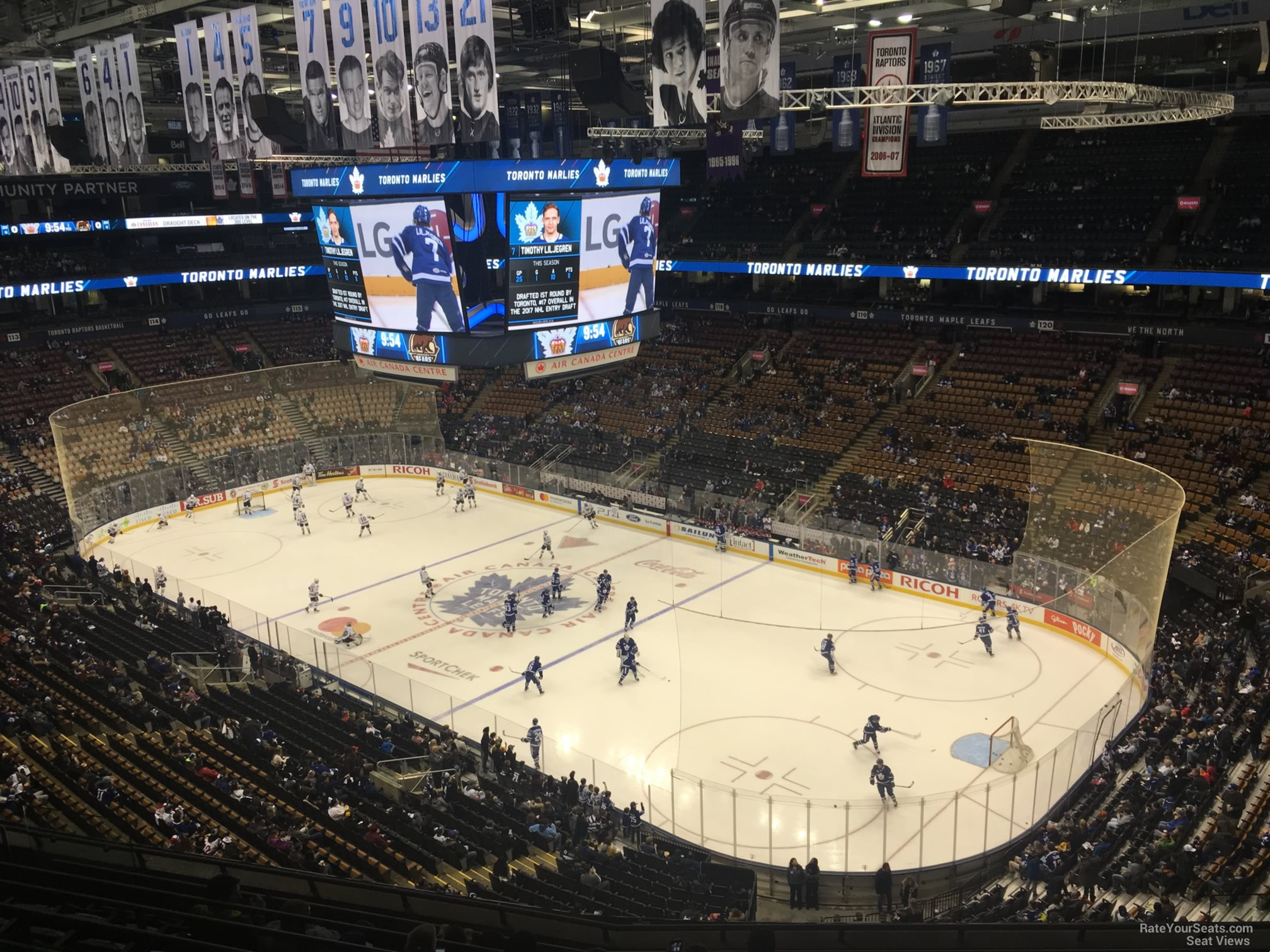 section 306, row 10 seat view  for hockey - scotiabank arena