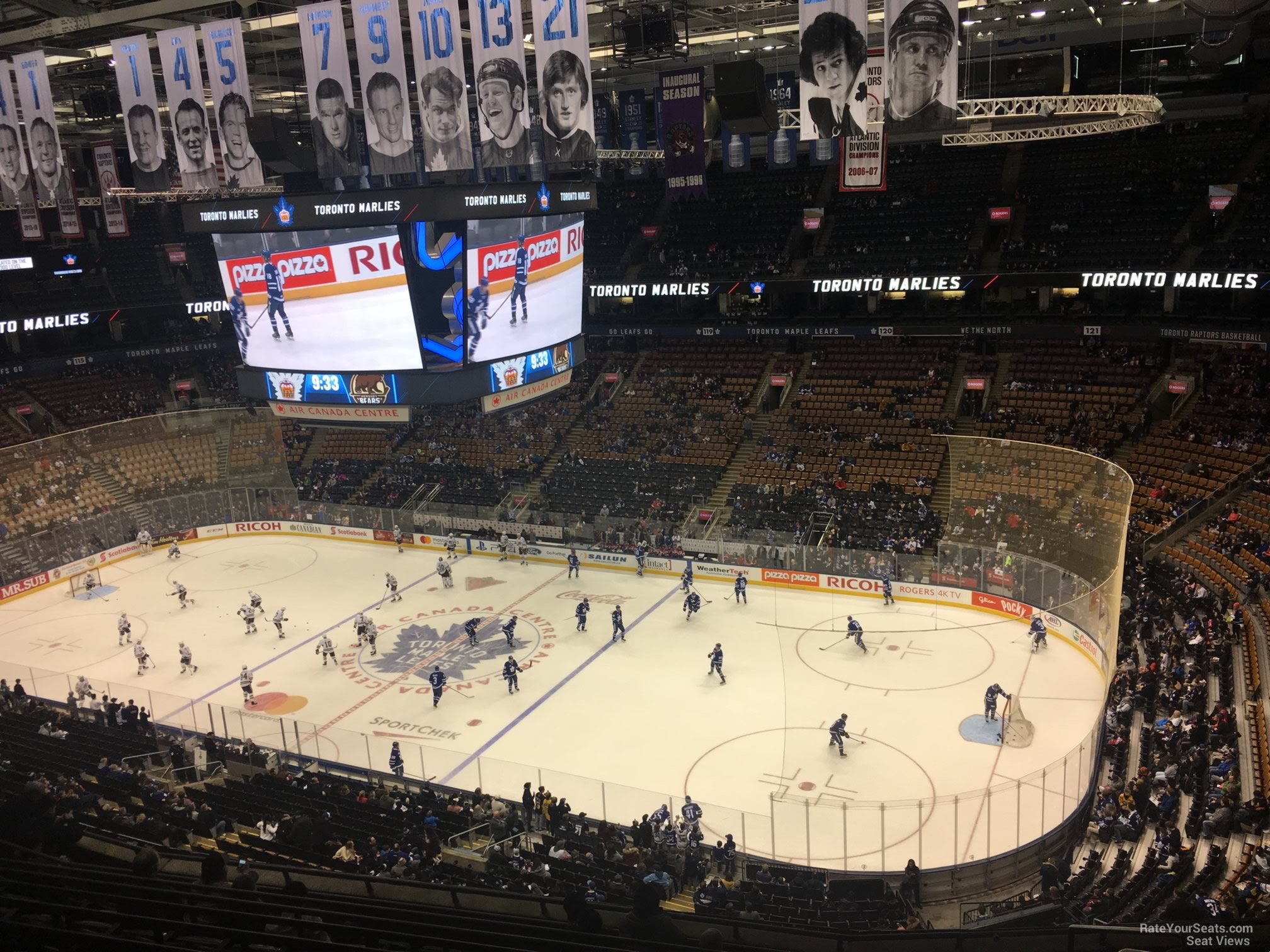 section 307, row 10 seat view  for hockey - scotiabank arena