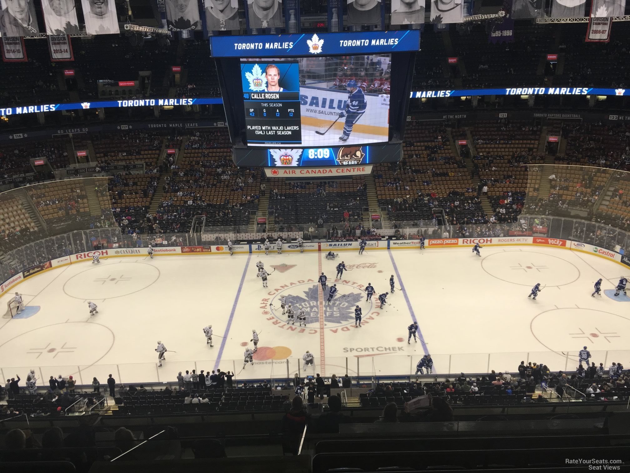section 309, row 10 seat view  for hockey - scotiabank arena