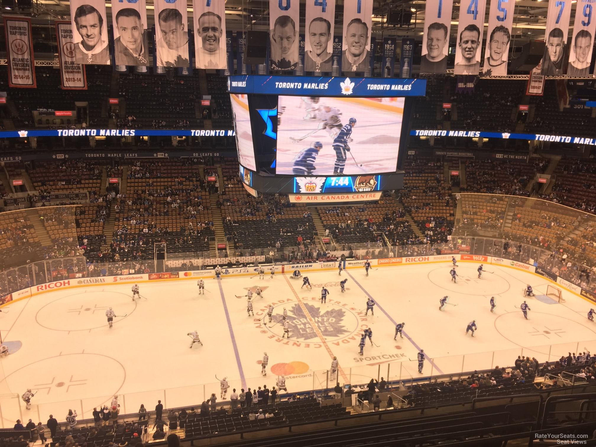 section 310, row 10 seat view  for hockey - scotiabank arena