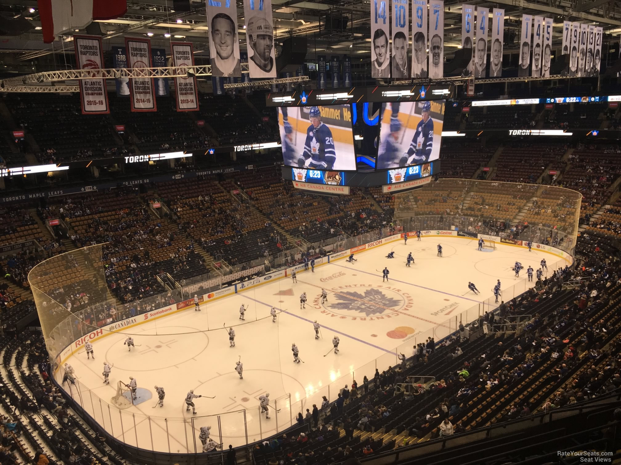 section 312, row 10 seat view  for hockey - scotiabank arena