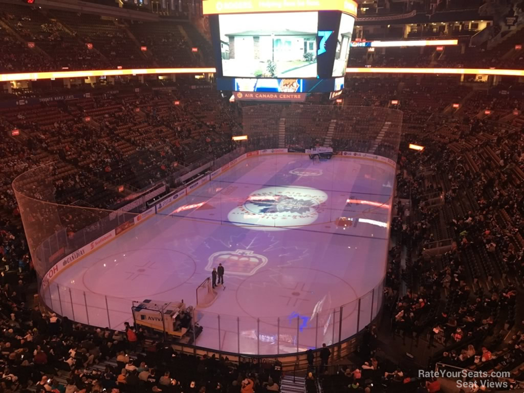 section 314, row 3 seat view  for hockey - scotiabank arena