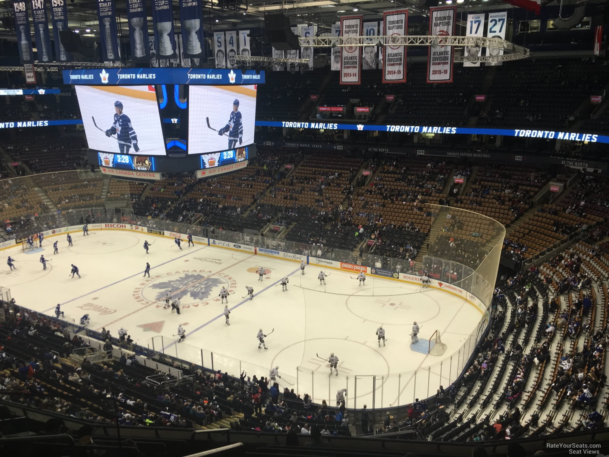 section 318, row 10 seat view  for hockey - scotiabank arena