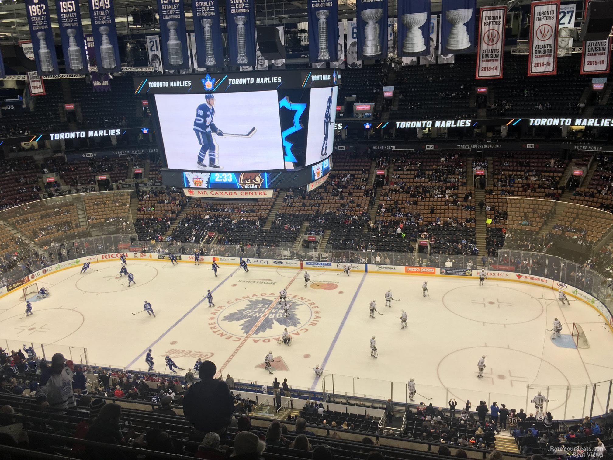 section 320, row 10 seat view  for hockey - scotiabank arena