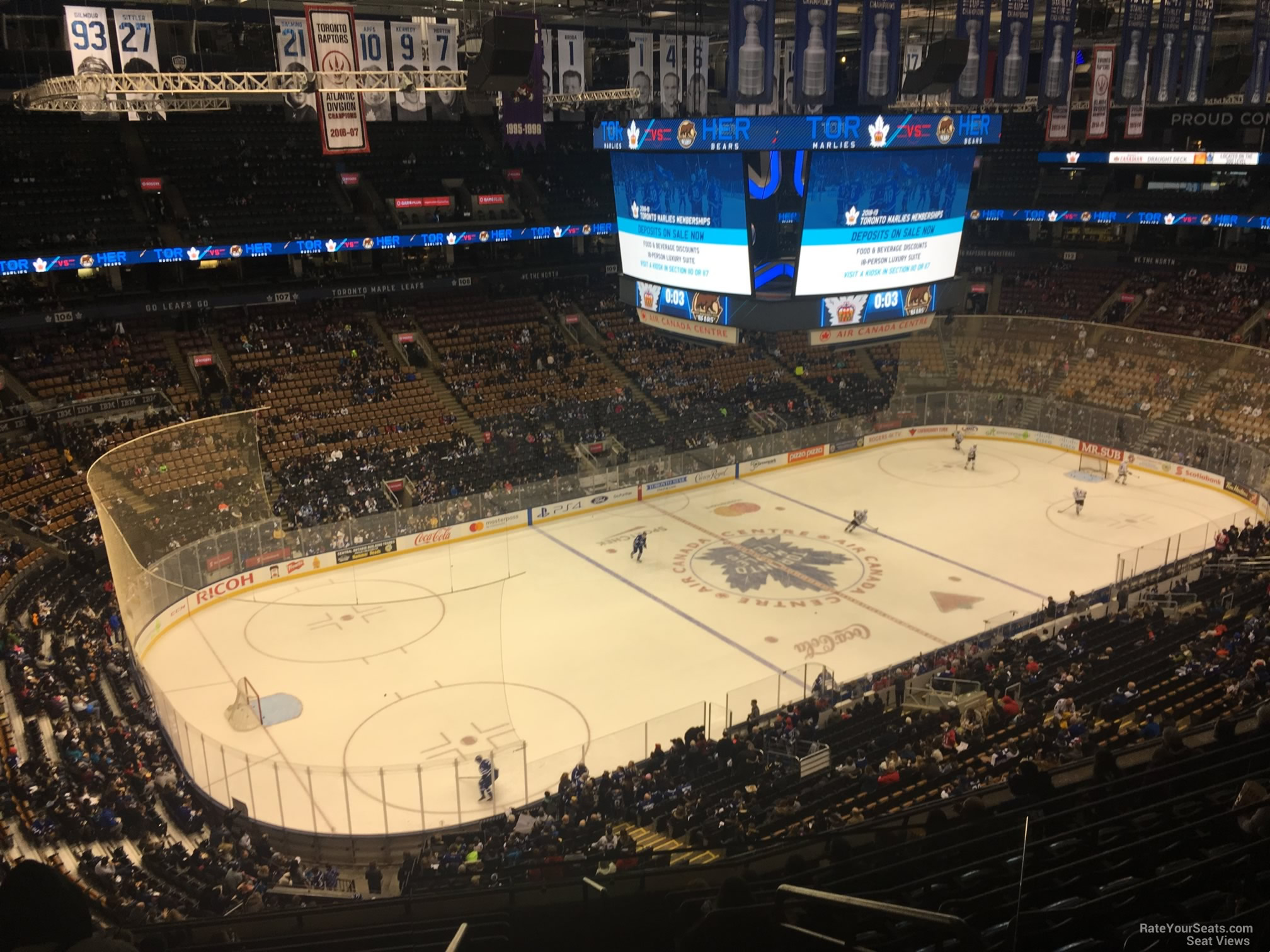 section 323, row 10 seat view  for hockey - scotiabank arena