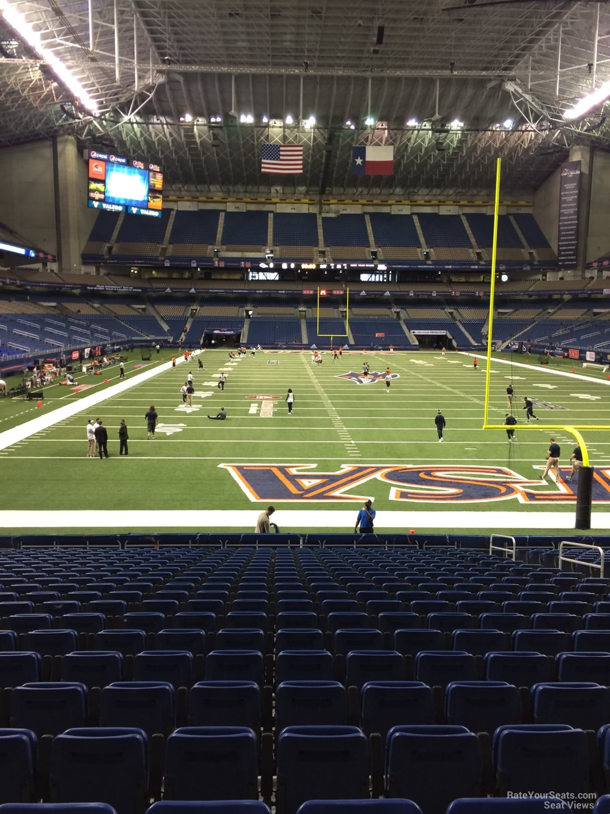 section 102, row 18 seat view  for football - alamodome