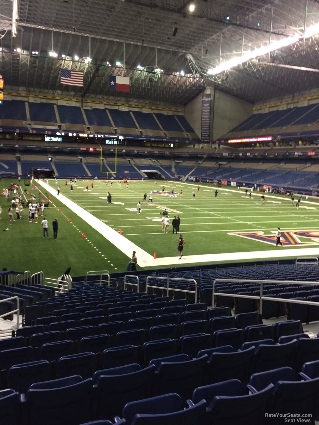 section 104, row 18 seat view  for football - alamodome