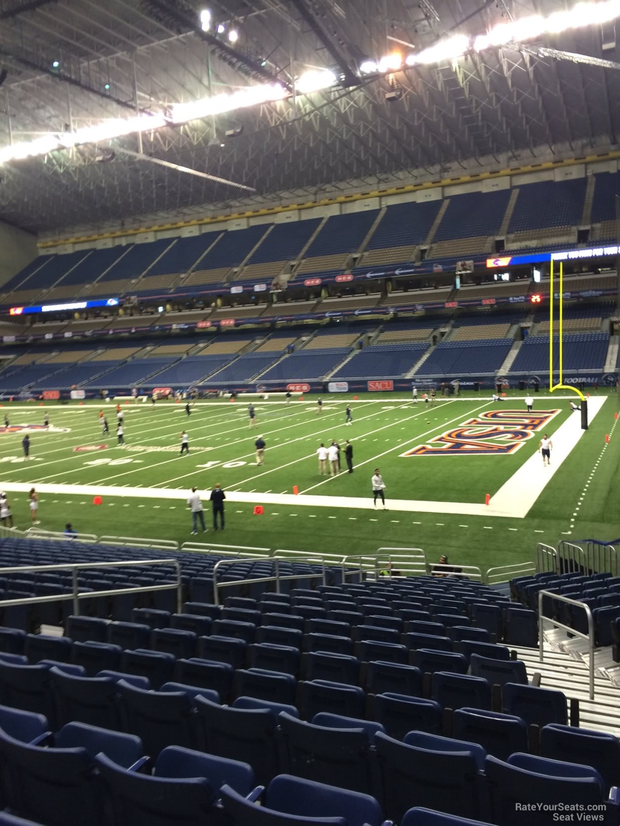 section 107, row 18 seat view  for football - alamodome