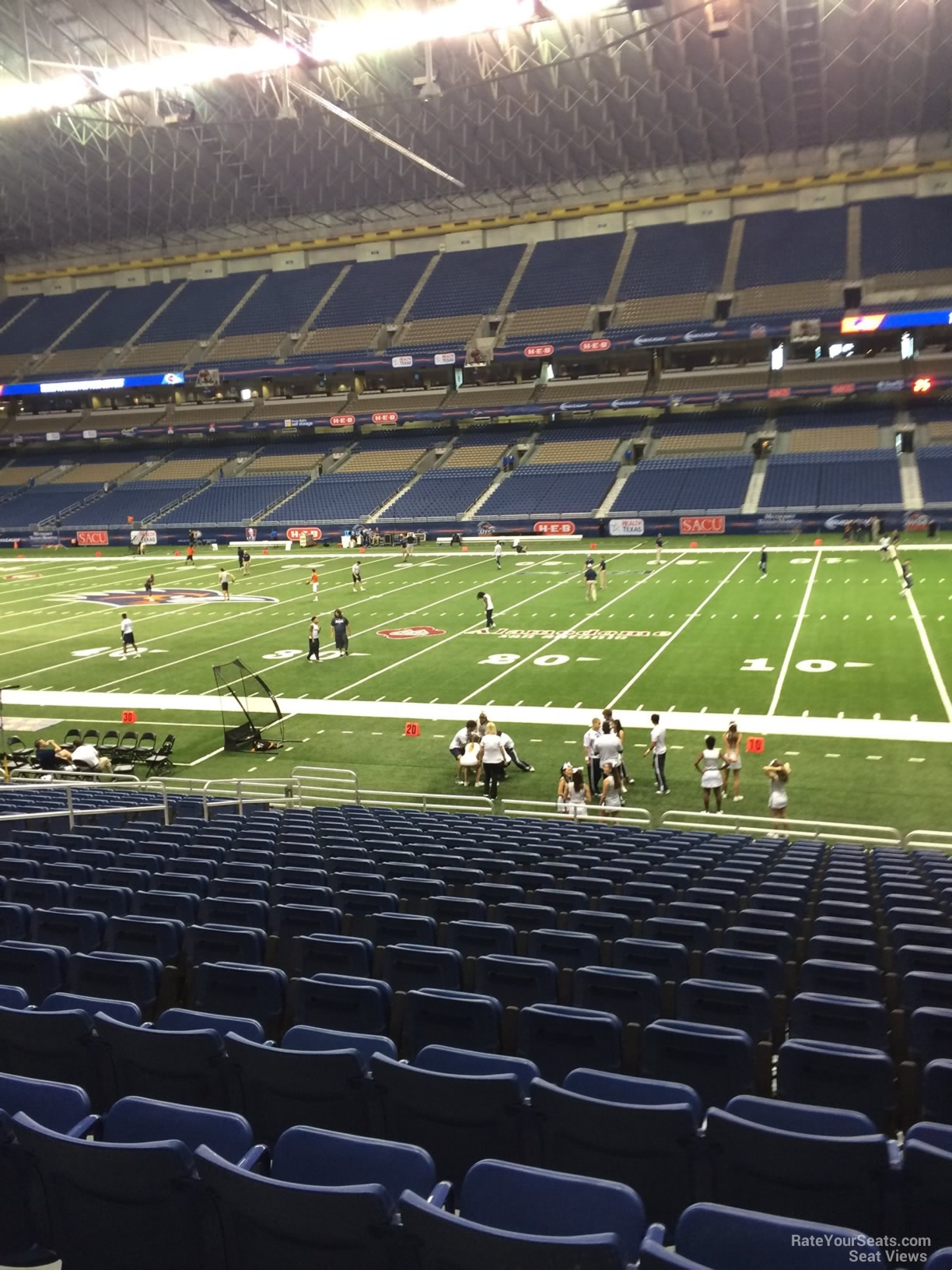 section 109, row 18 seat view  for football - alamodome