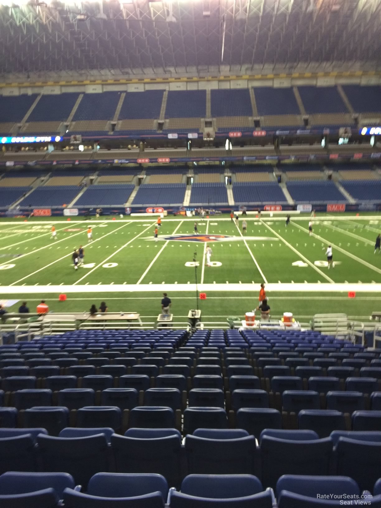 section 112, row 18 seat view  for football - alamodome