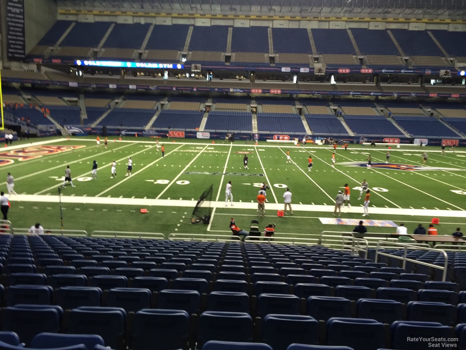 section 114, row 18 seat view  for football - alamodome