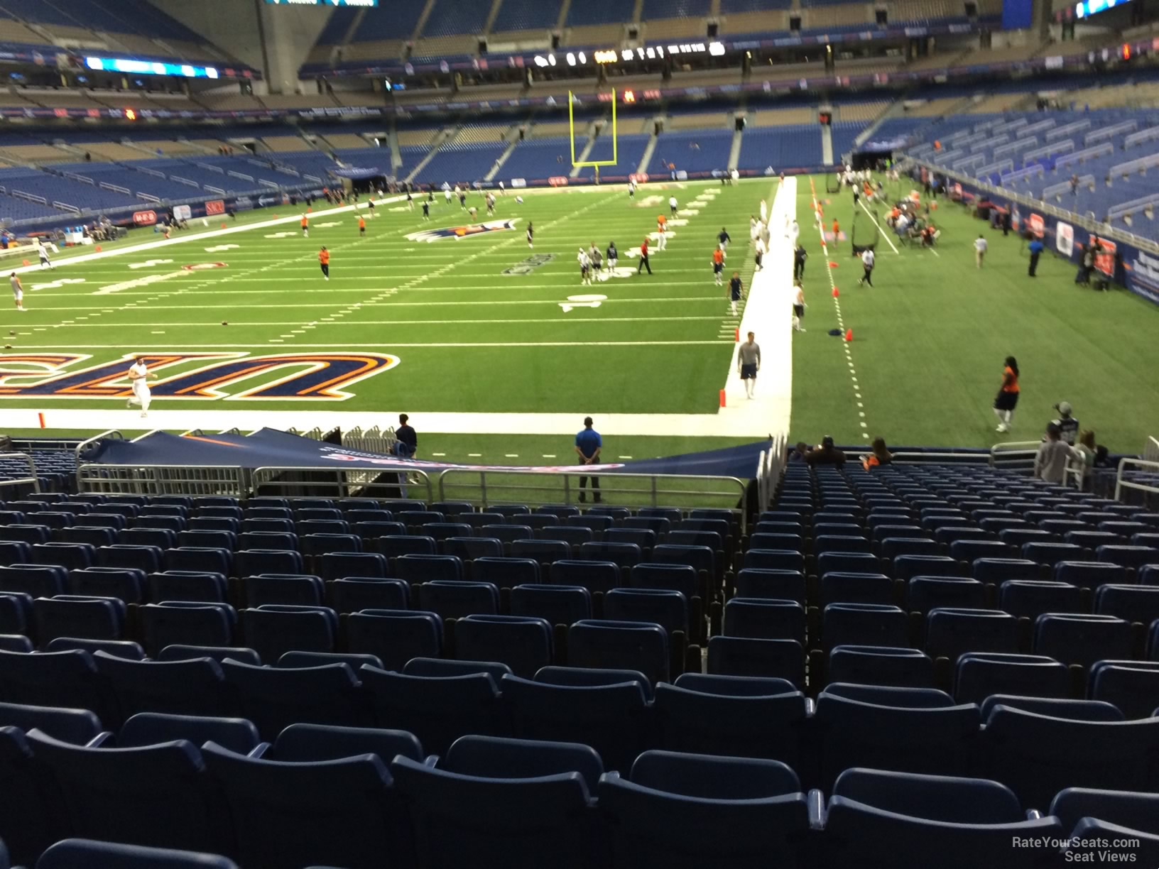 section 121, row 18 seat view  for football - alamodome