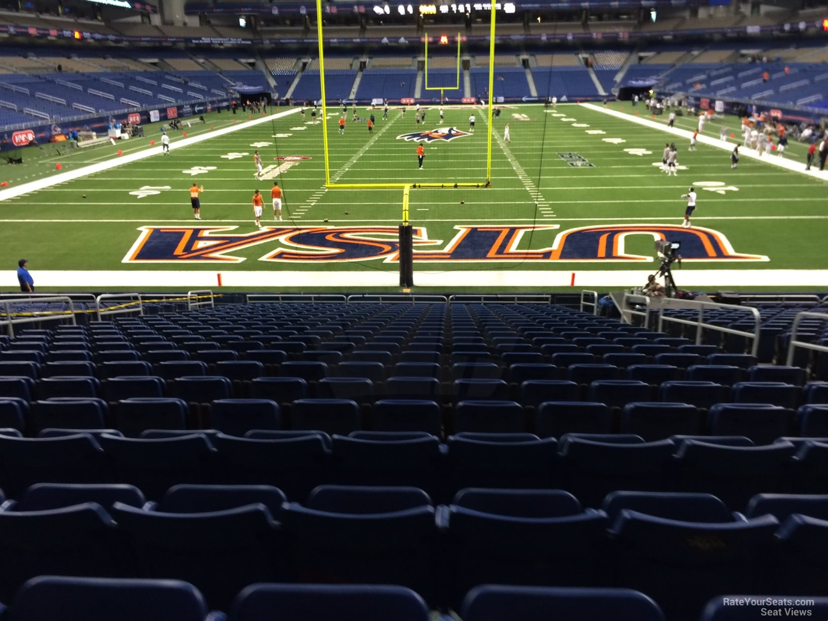 section 123, row 18 seat view  for football - alamodome