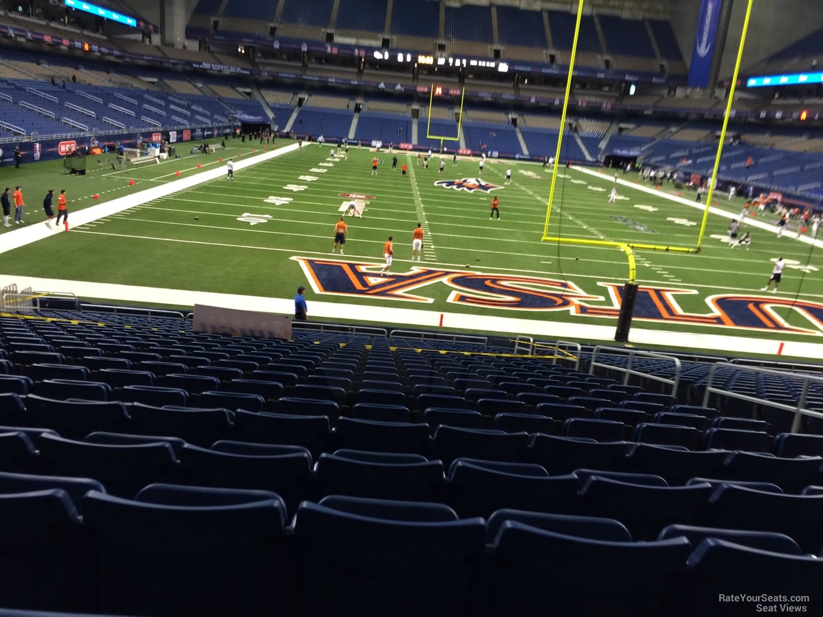 section 124, row 18 seat view  for football - alamodome